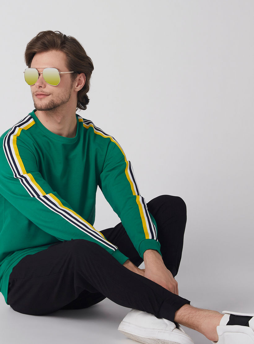 Ankle Length Jog Pants with Elasticised Waistband and Drawstring-men-clothing-bottoms-joggers-image-2