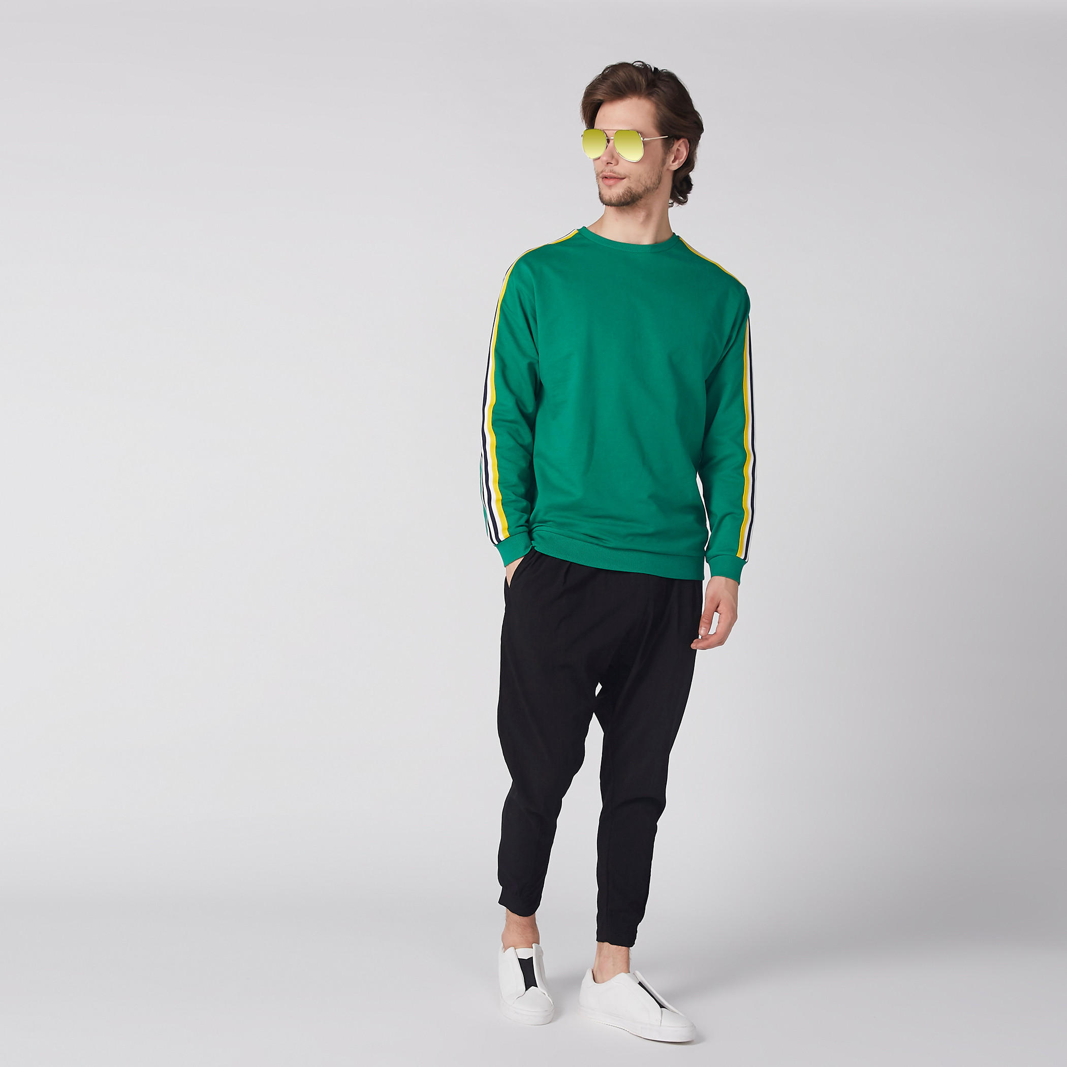Ankle Length Jog Pants with Elasticised Waistband and Drawstring-men-clothing-bottoms-joggers-image-3