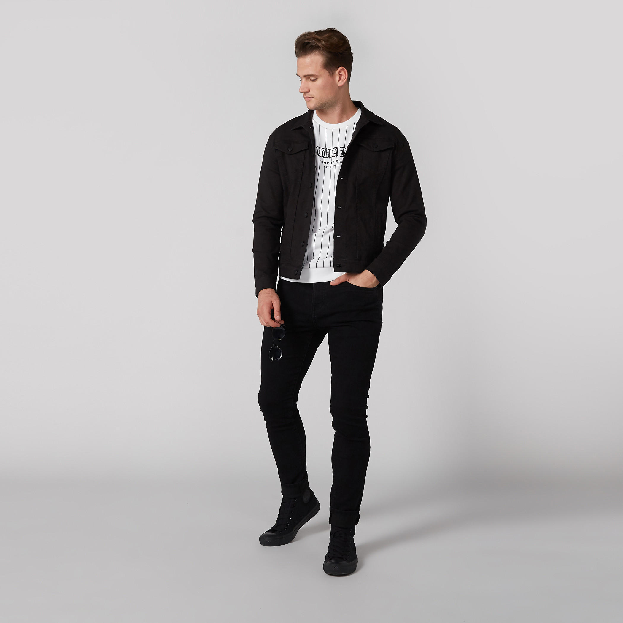 Striped Sweatshirt with Crew Neck-men-winterwear-hoodiesandsweatshirts-image-2