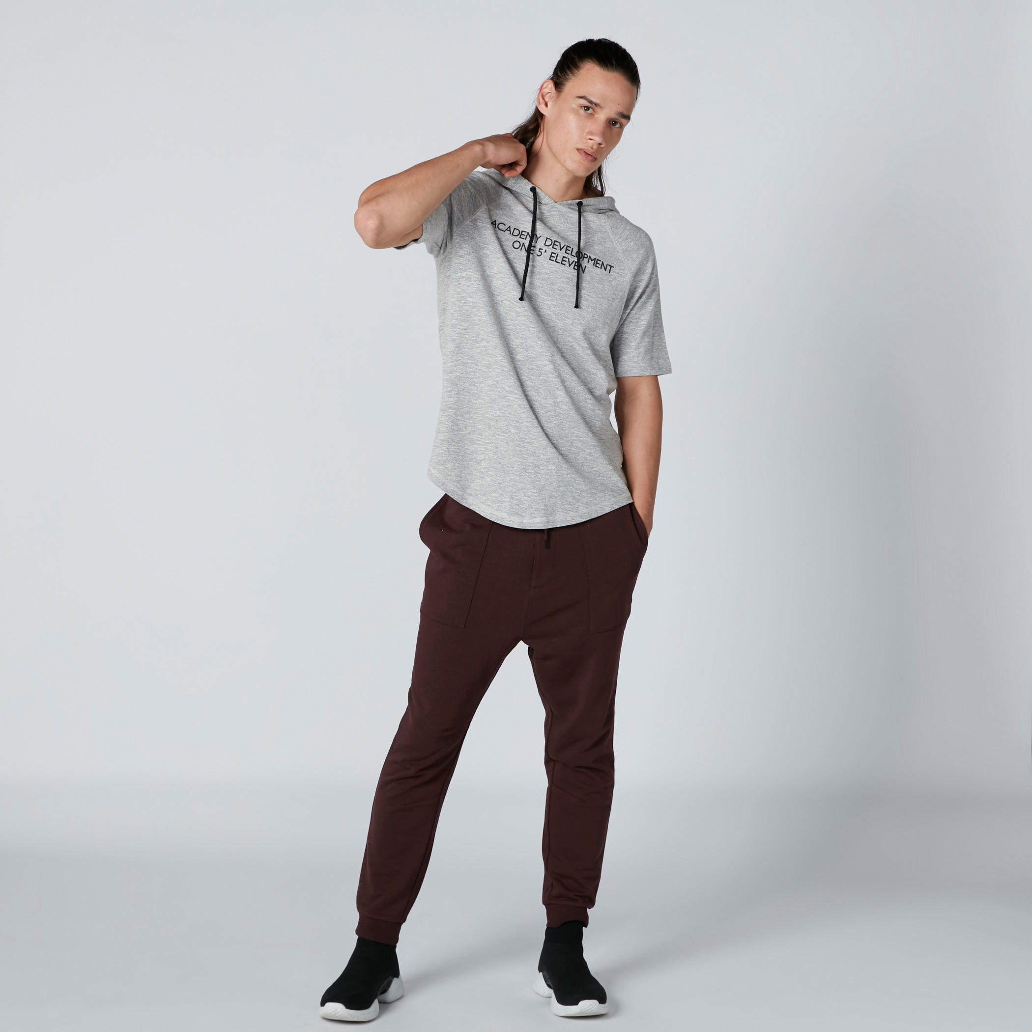 Text Printed T-Shirt with Raglan Sleeves and Hood-men-clothing-tshirtsandpolos-tshirts-image-2