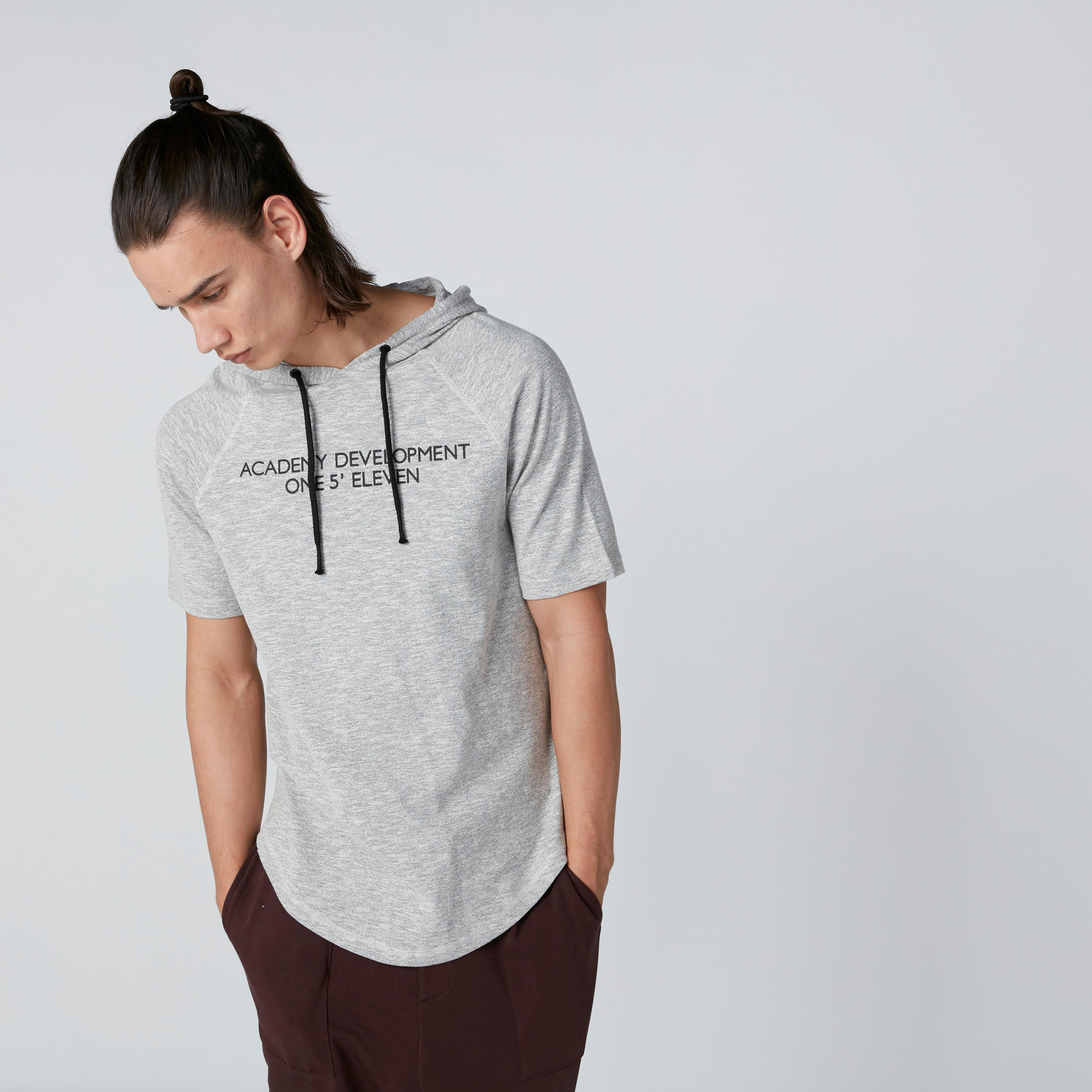 Text Printed T-Shirt with Raglan Sleeves and Hood-men-clothing-tshirtsandpolos-tshirts-image-1