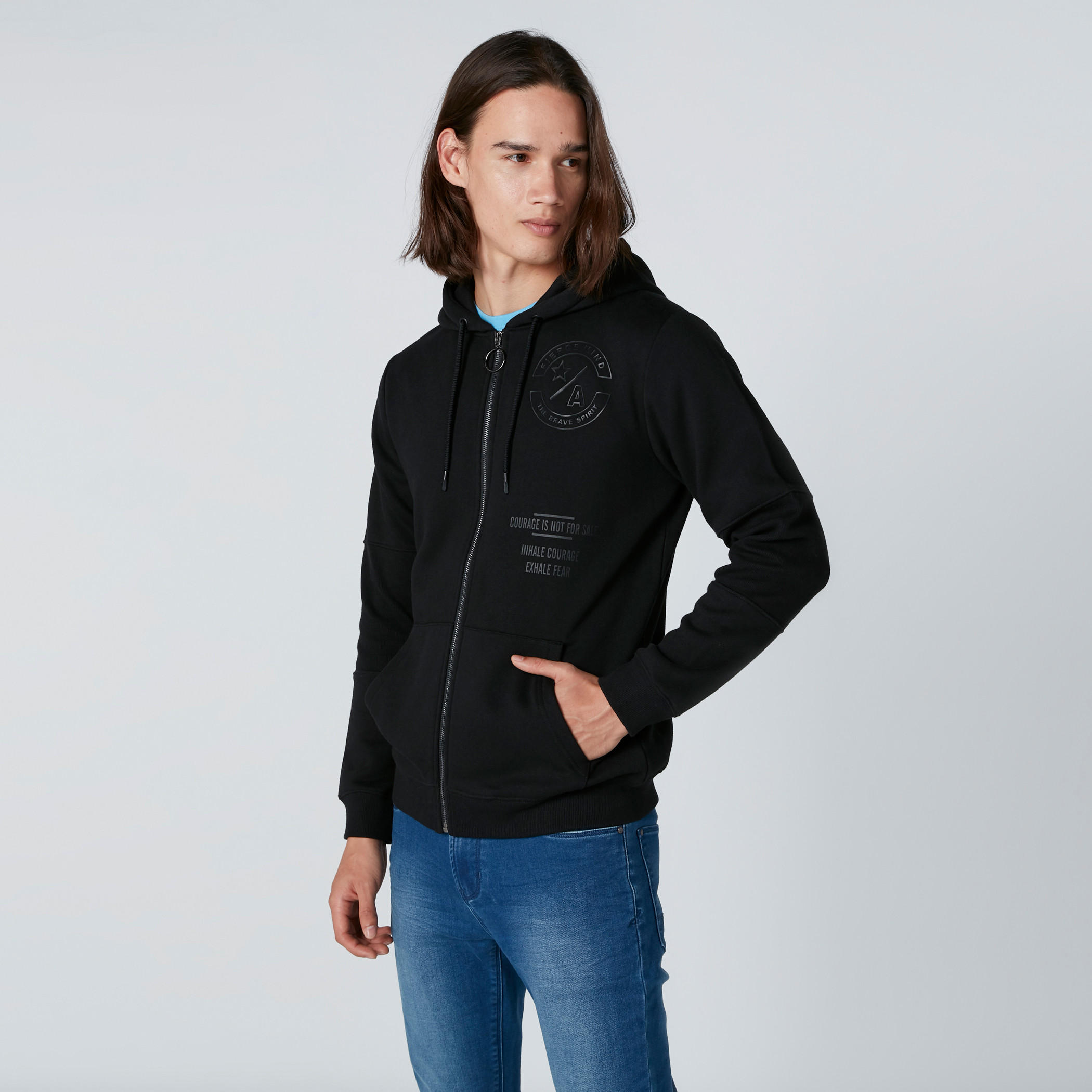 Long Sleeves Sweatshirt with Pocket Detail and Zip Closure-men-winterwear-hoodiesandsweatshirts-image-1