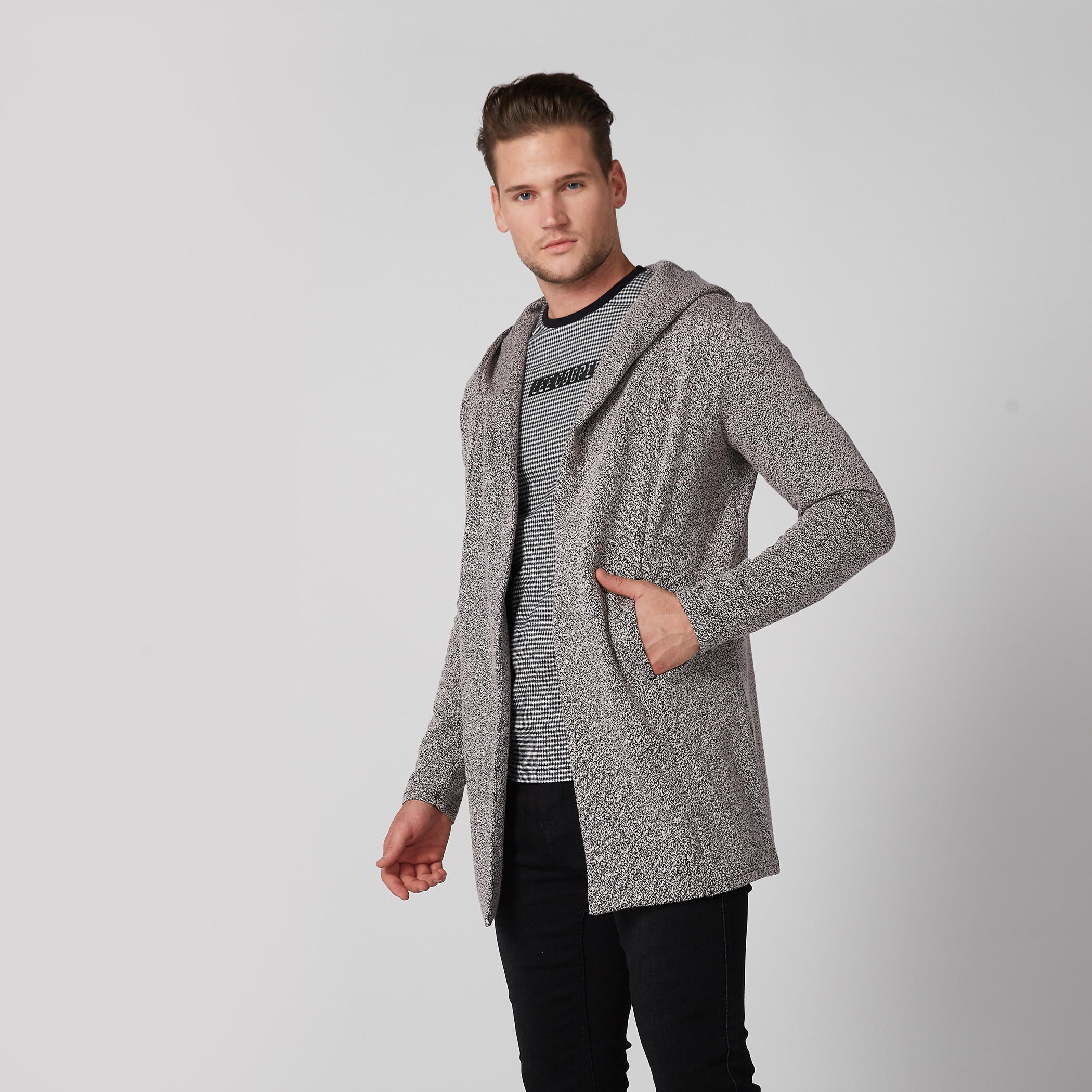 سترة كارديجان مفتوحة من الأمام بقبعة وجيوب كانجارو-men-clothing-sweatersandpullovers-image-3