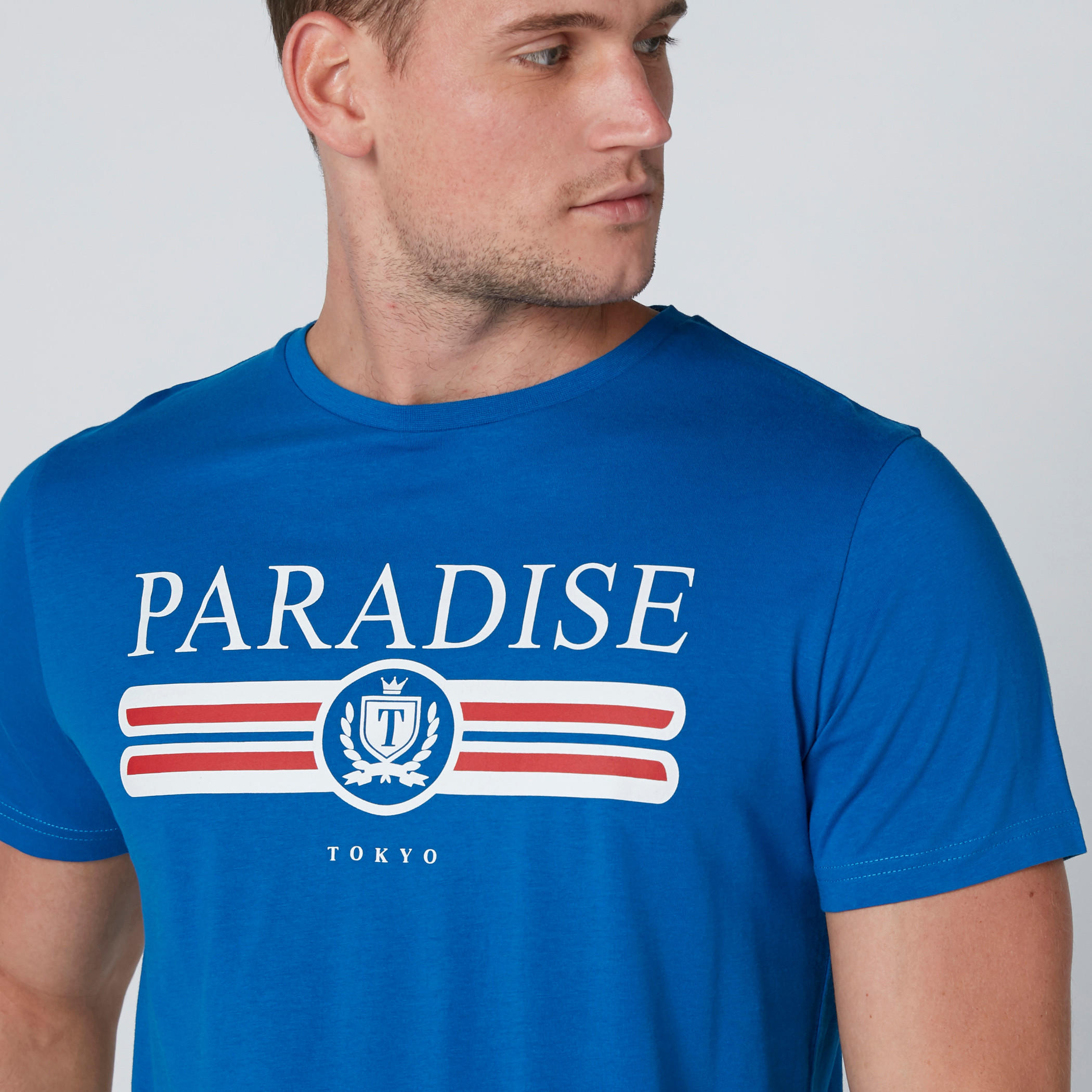 Printed T-Shirt with Short Sleeves-men-clothing-tshirtsandpolos-tshirts-image-2