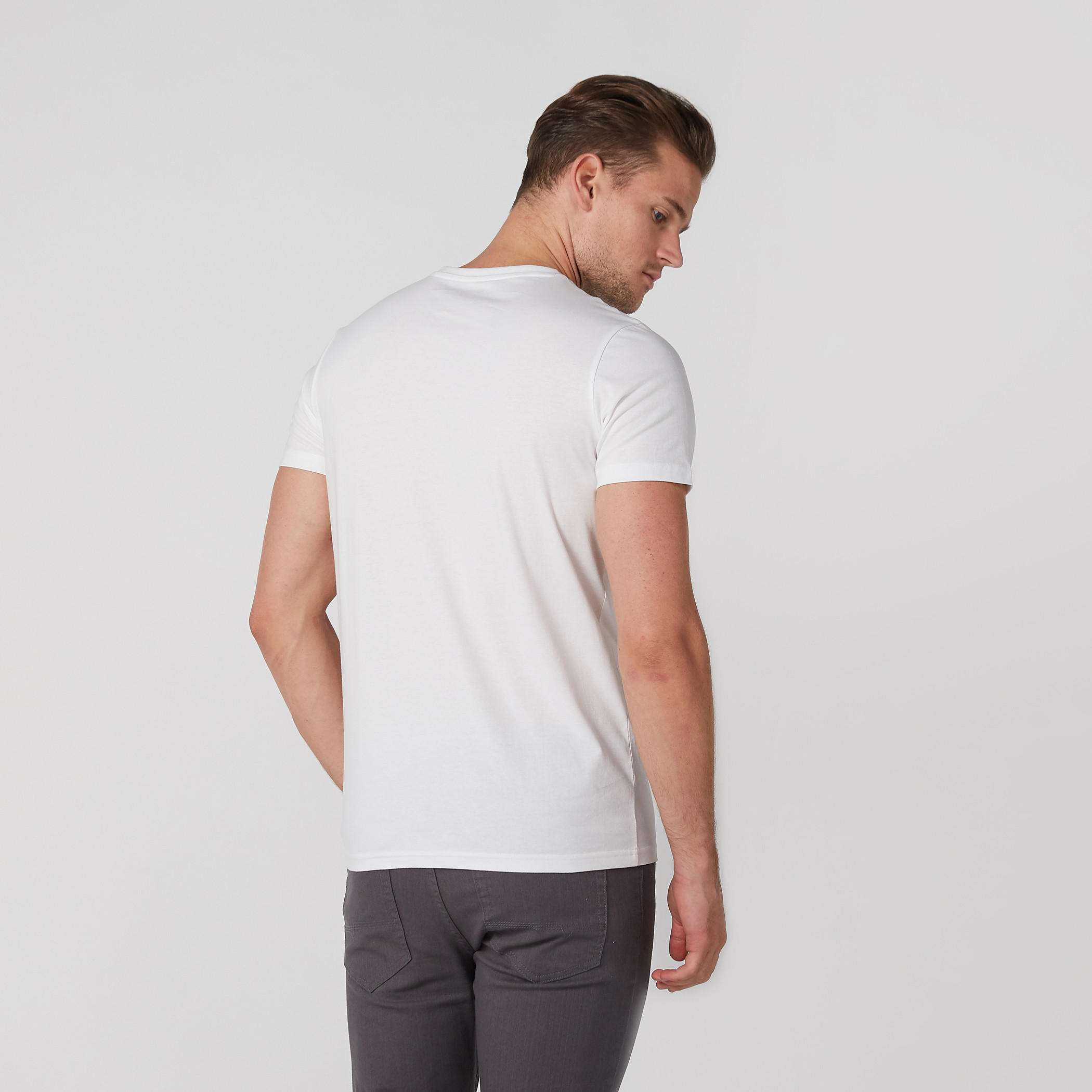 Printed T-Shirt with Crew Neck and Short Sleeves-men-clothing-tshirtsandpolos-tshirts-image-3