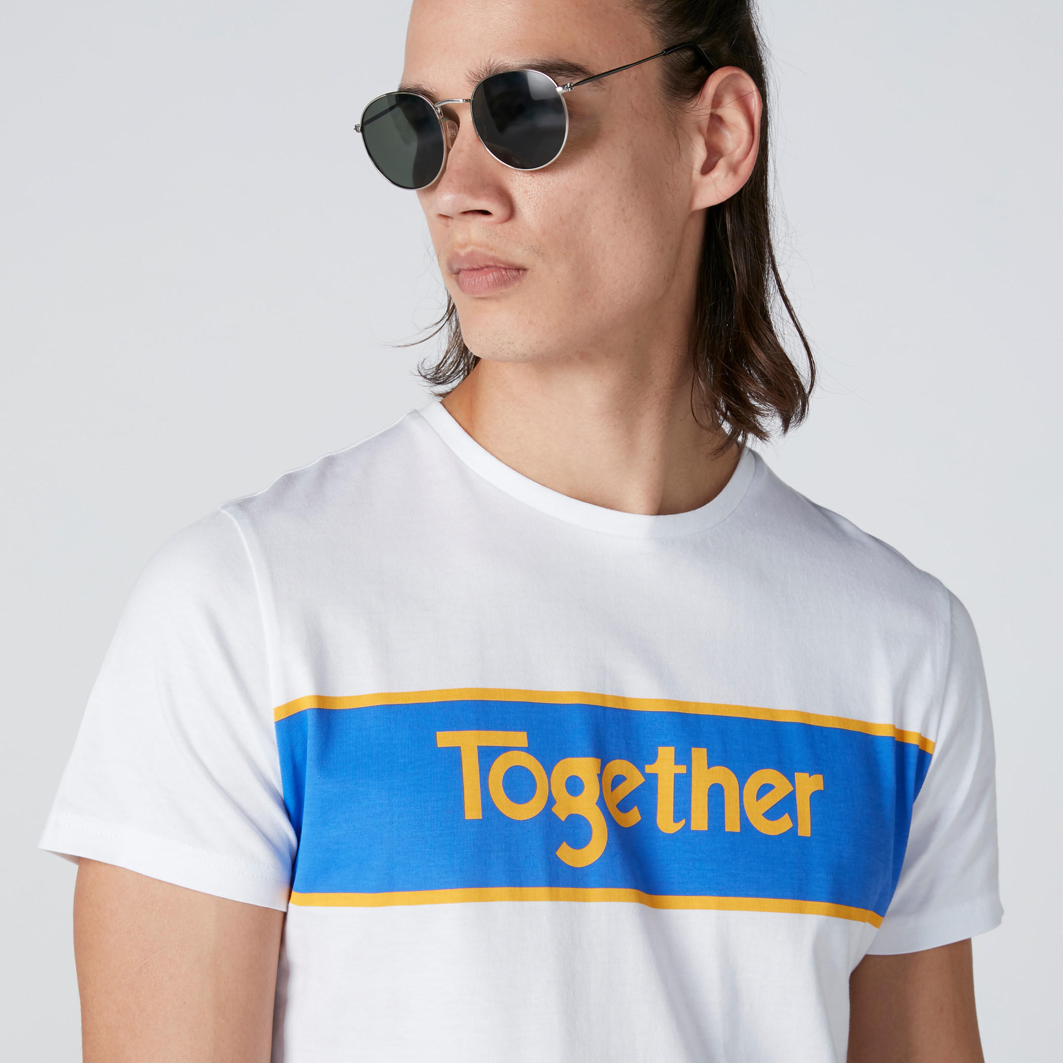 Panel Printed T-Shirt with Short Sleeves-men-clothing-tshirtsandpolos-tshirts-image-4