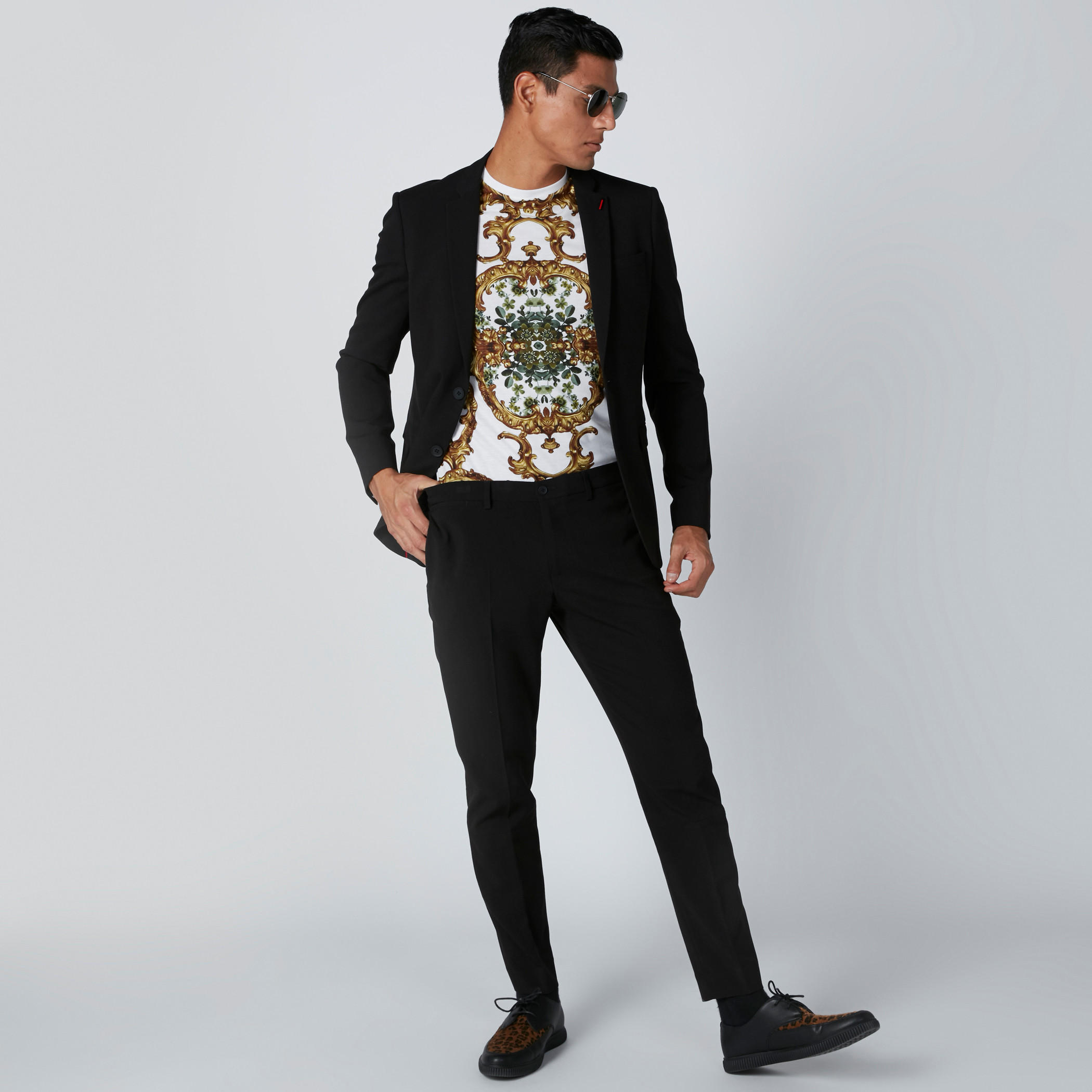 Printed T-Shirt with Round Neck and Short Sleeves-men-clothing-tshirtsandpolos-tshirts-image-3