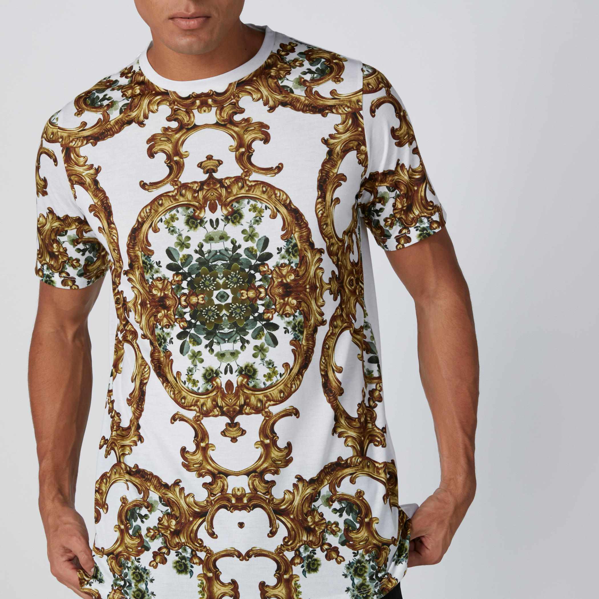 Printed T-Shirt with Round Neck and Short Sleeves-men-clothing-tshirtsandpolos-tshirts-image-4