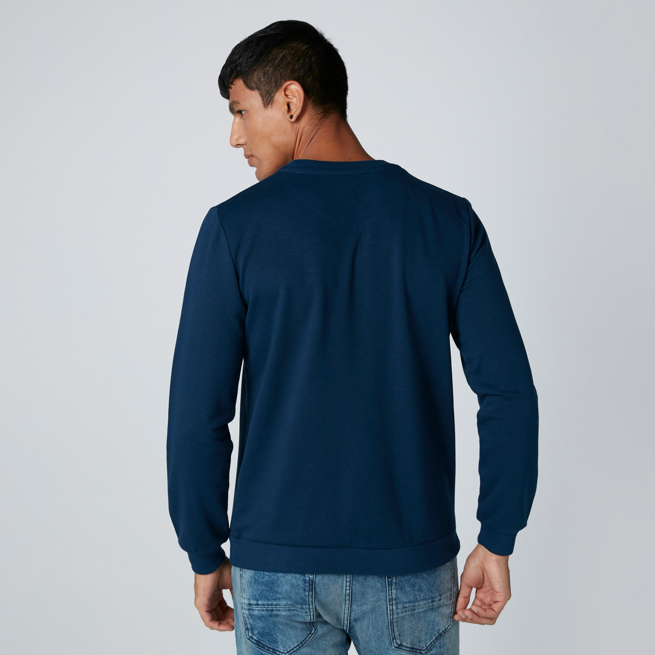 Printed Sweatshirt with Round Neck-men-winterwear-hoodiesandsweatshirts-image-2