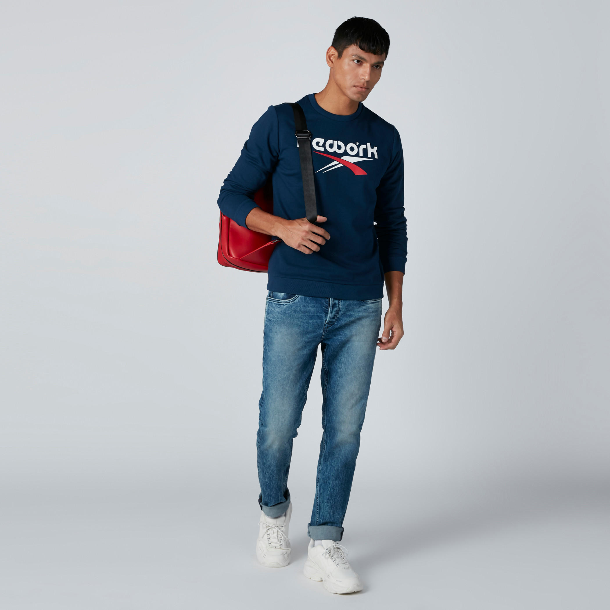 Printed Sweatshirt with Round Neck-men-winterwear-hoodiesandsweatshirts-image-3