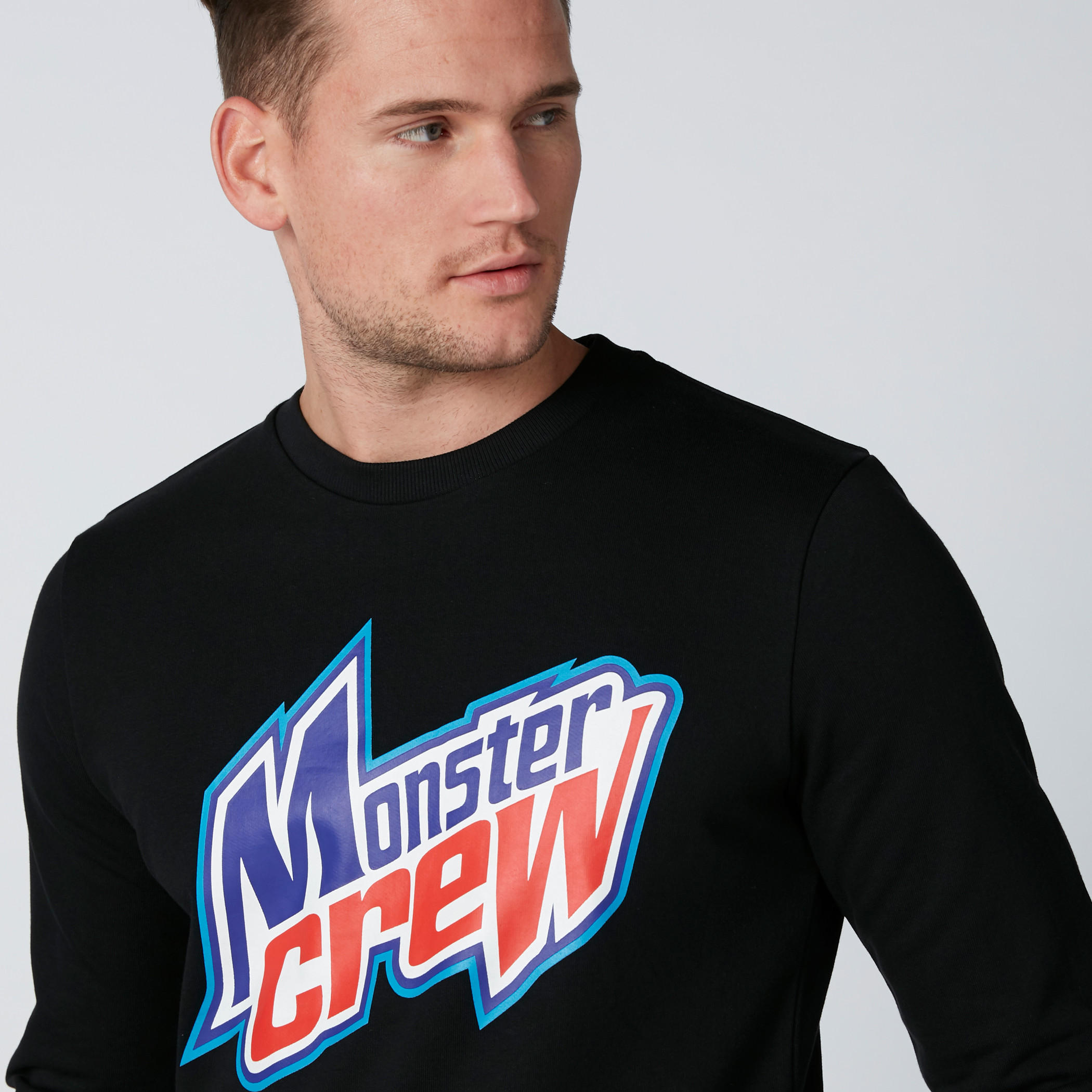 سويت شيرت بأكمام طويلة وطبعات مونستر كرو-men-winterwear-hoodiesandsweatshirts-image-4