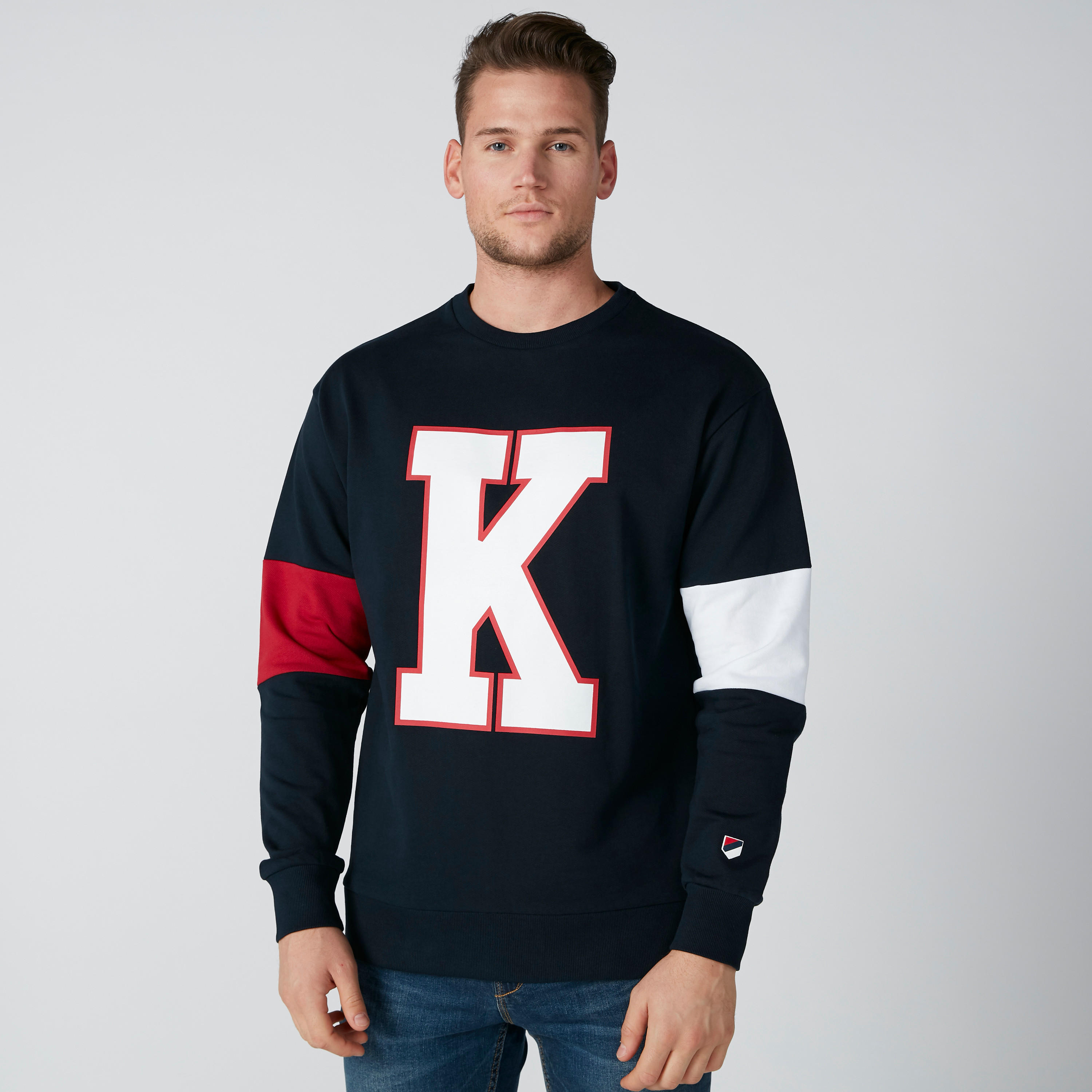 Printed Round Neck Sweatshirt with Long Sleeves-men-winterwear-hoodiesandsweatshirts-image-4