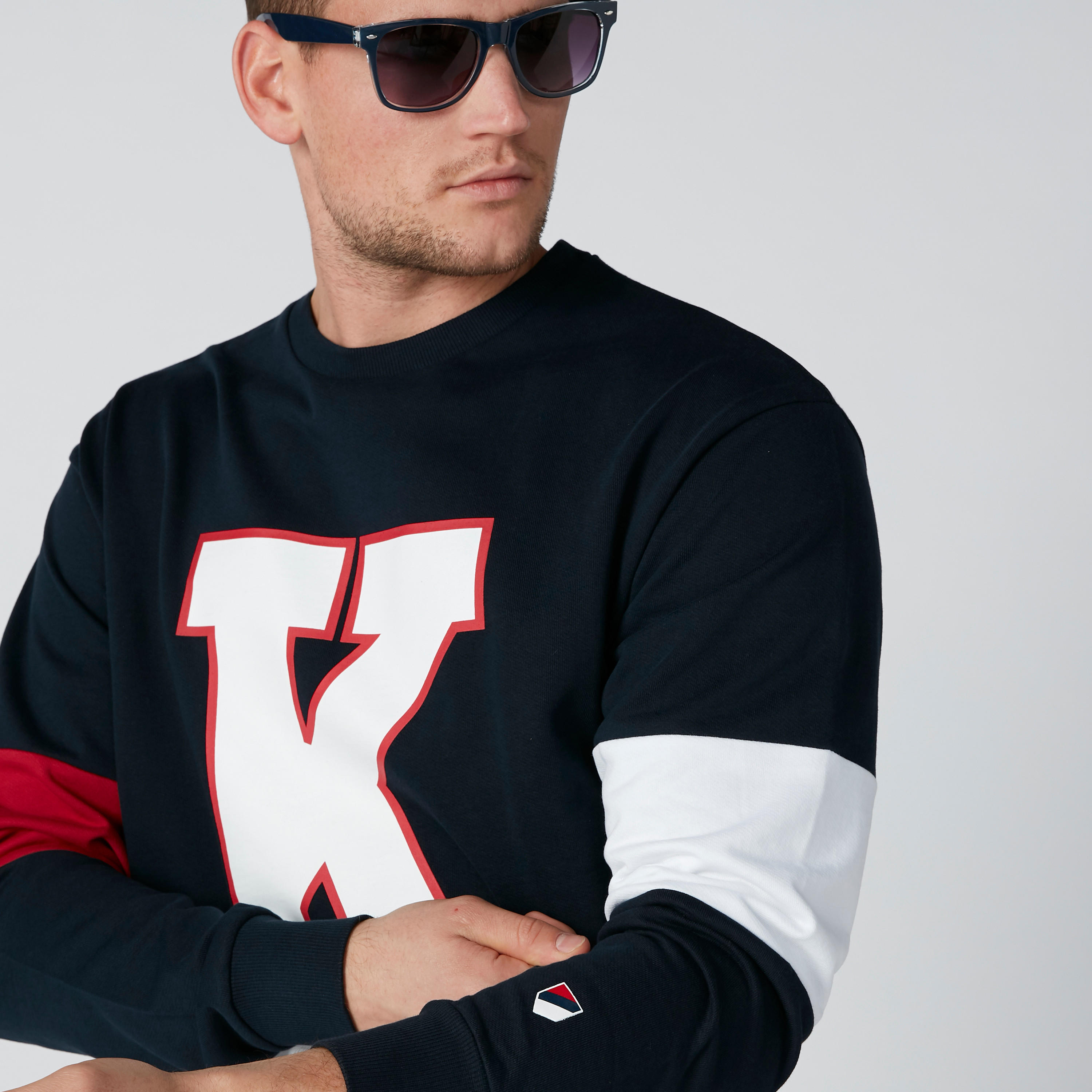 Printed Round Neck Sweatshirt with Long Sleeves-men-winterwear-hoodiesandsweatshirts-image-5