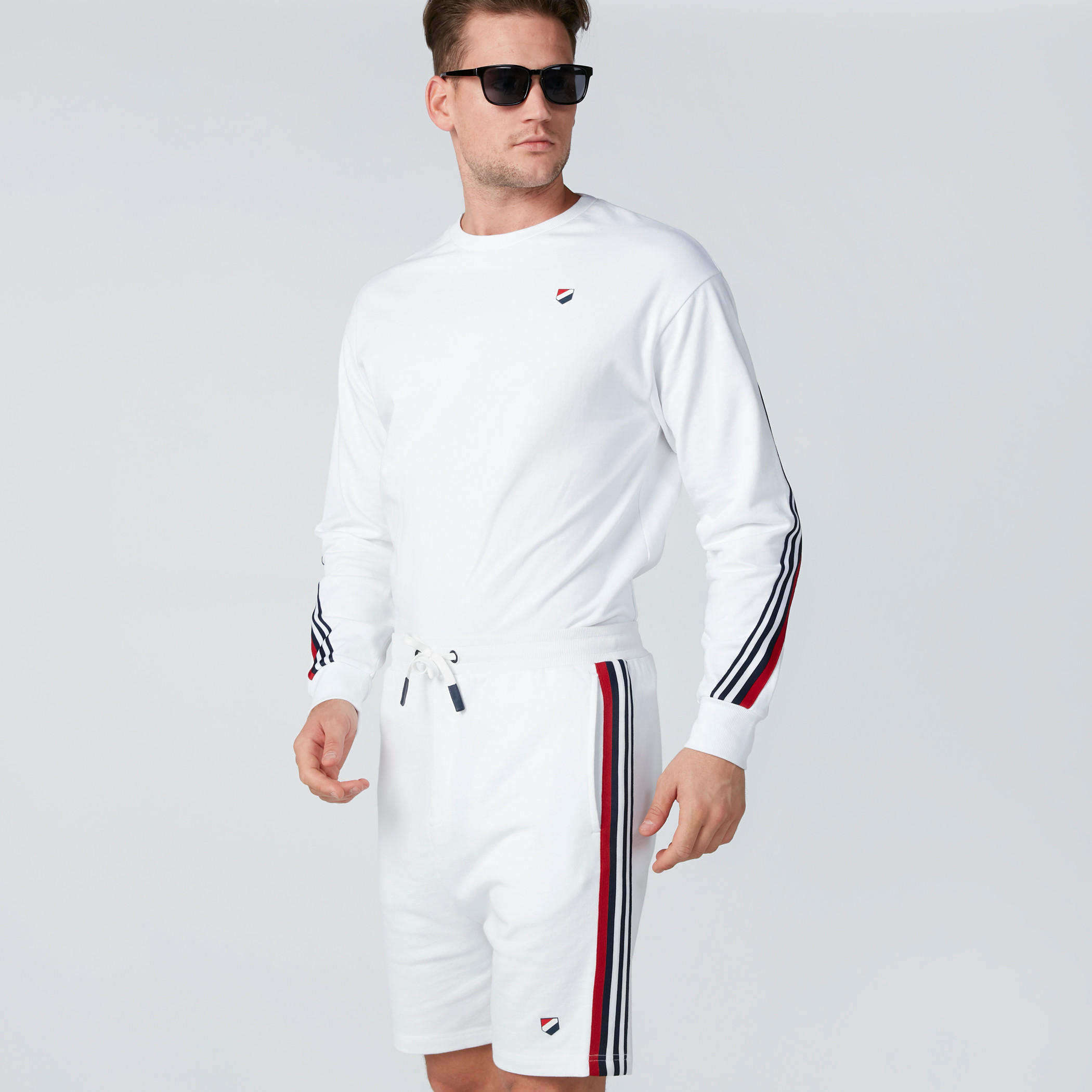 شورت سليم مقلّم برباط-men-clothing-bottoms-shorts-image-1