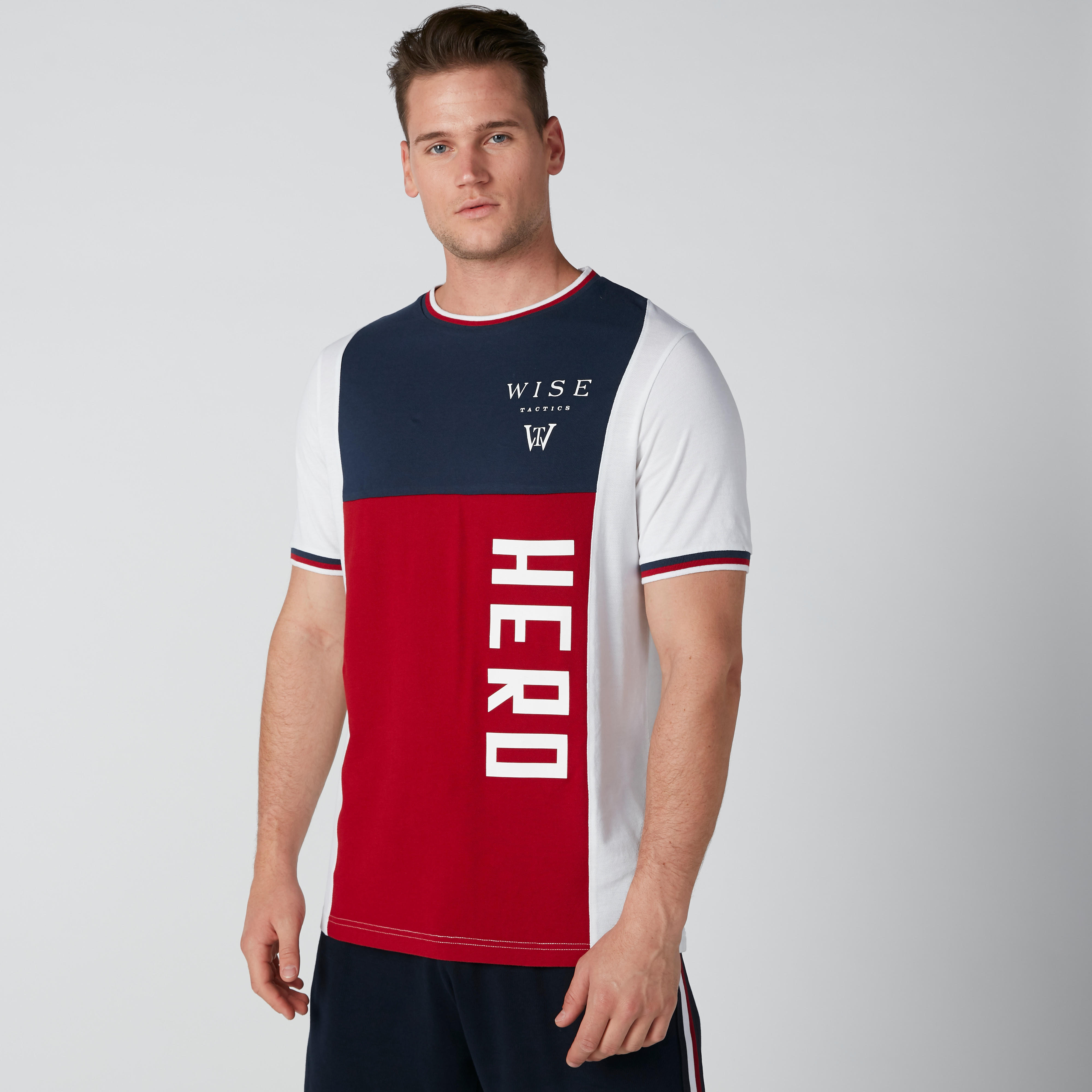 Printed Cut and Sew Oversized T-Shirt with Short Sleeves-men-clothing-tshirtsandpolos-tshirts-image-2