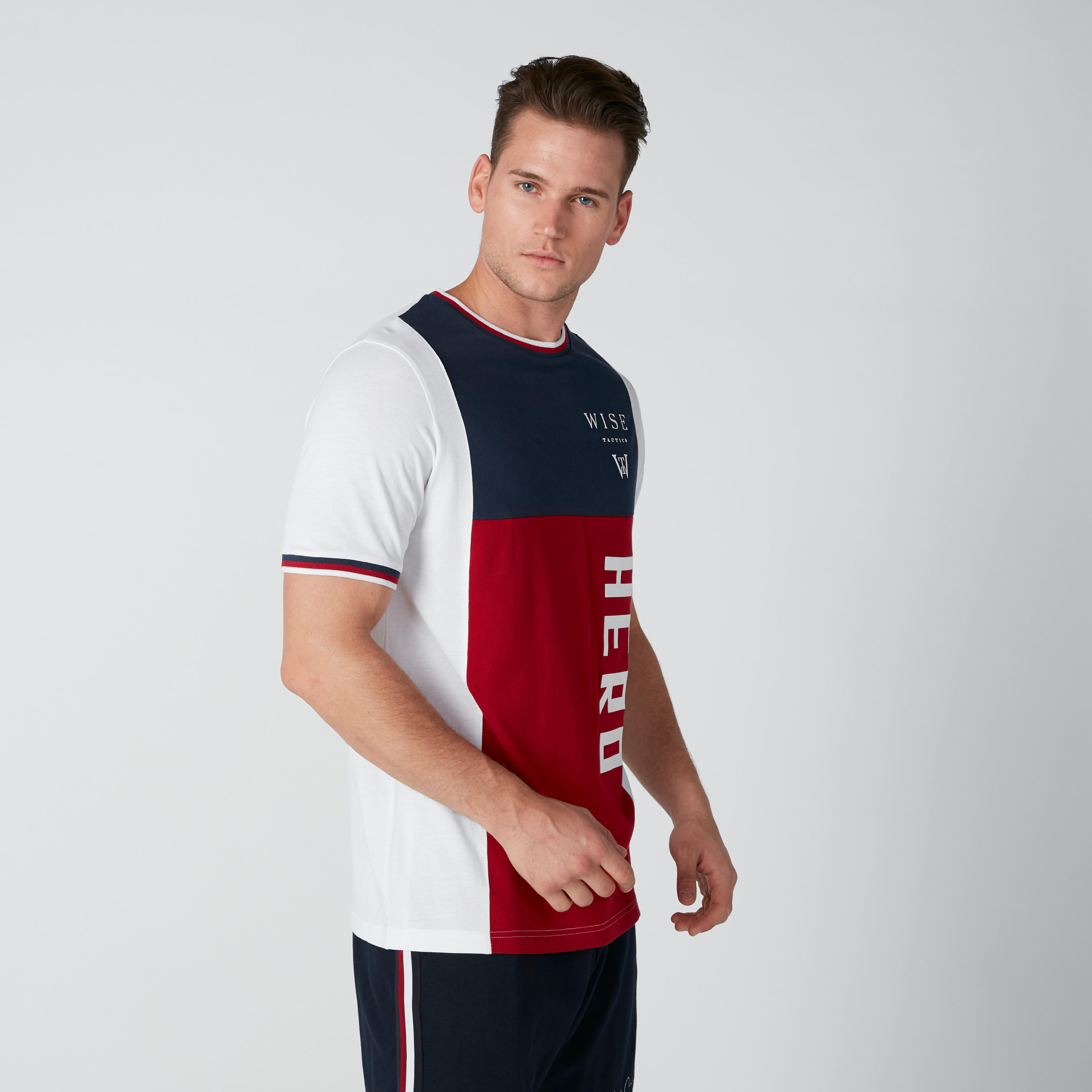 Printed Cut and Sew Oversized T-Shirt with Short Sleeves-men-clothing-tshirtsandpolos-tshirts-image-4