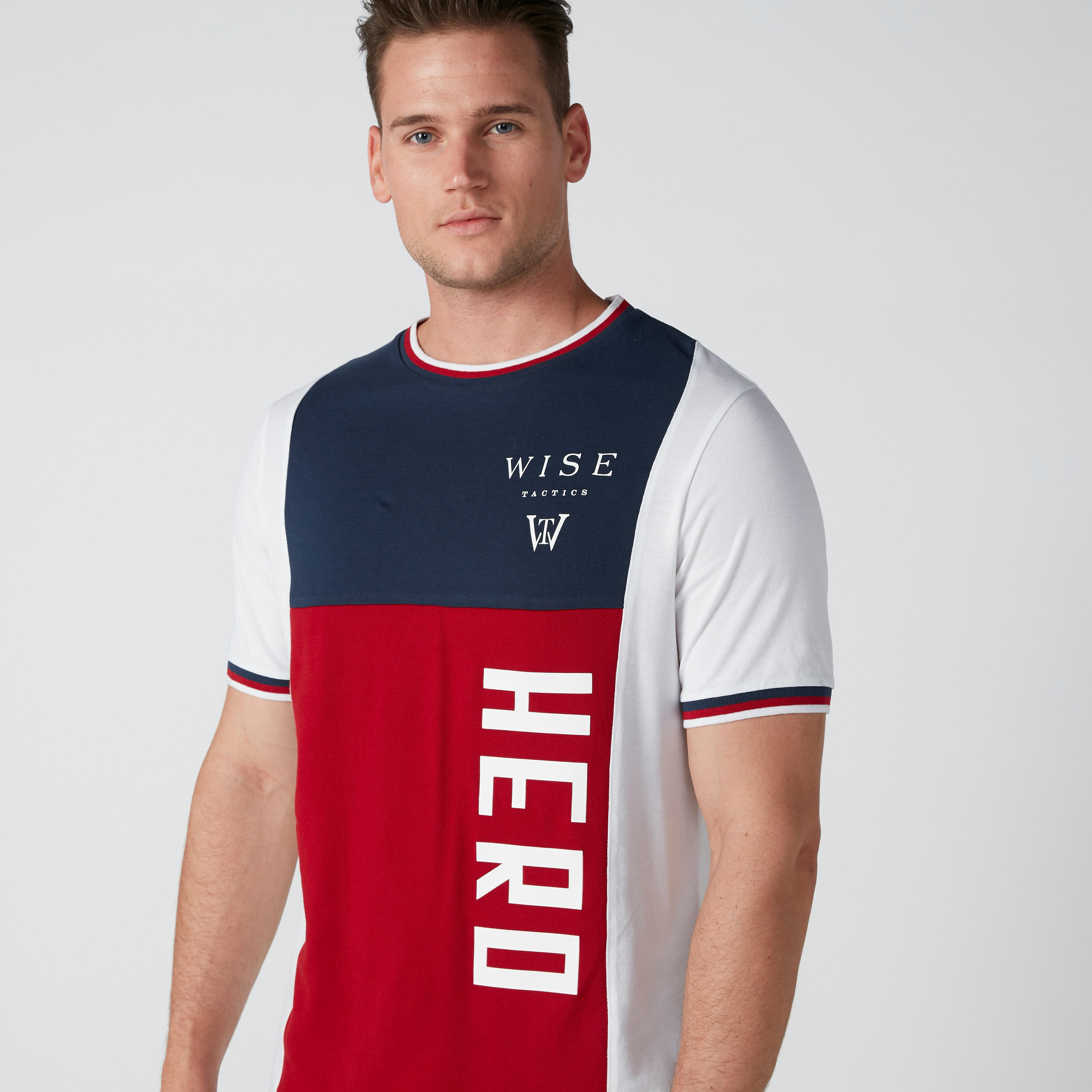 Printed Cut and Sew Oversized T-Shirt with Short Sleeves-men-clothing-tshirtsandpolos-tshirts-image-5