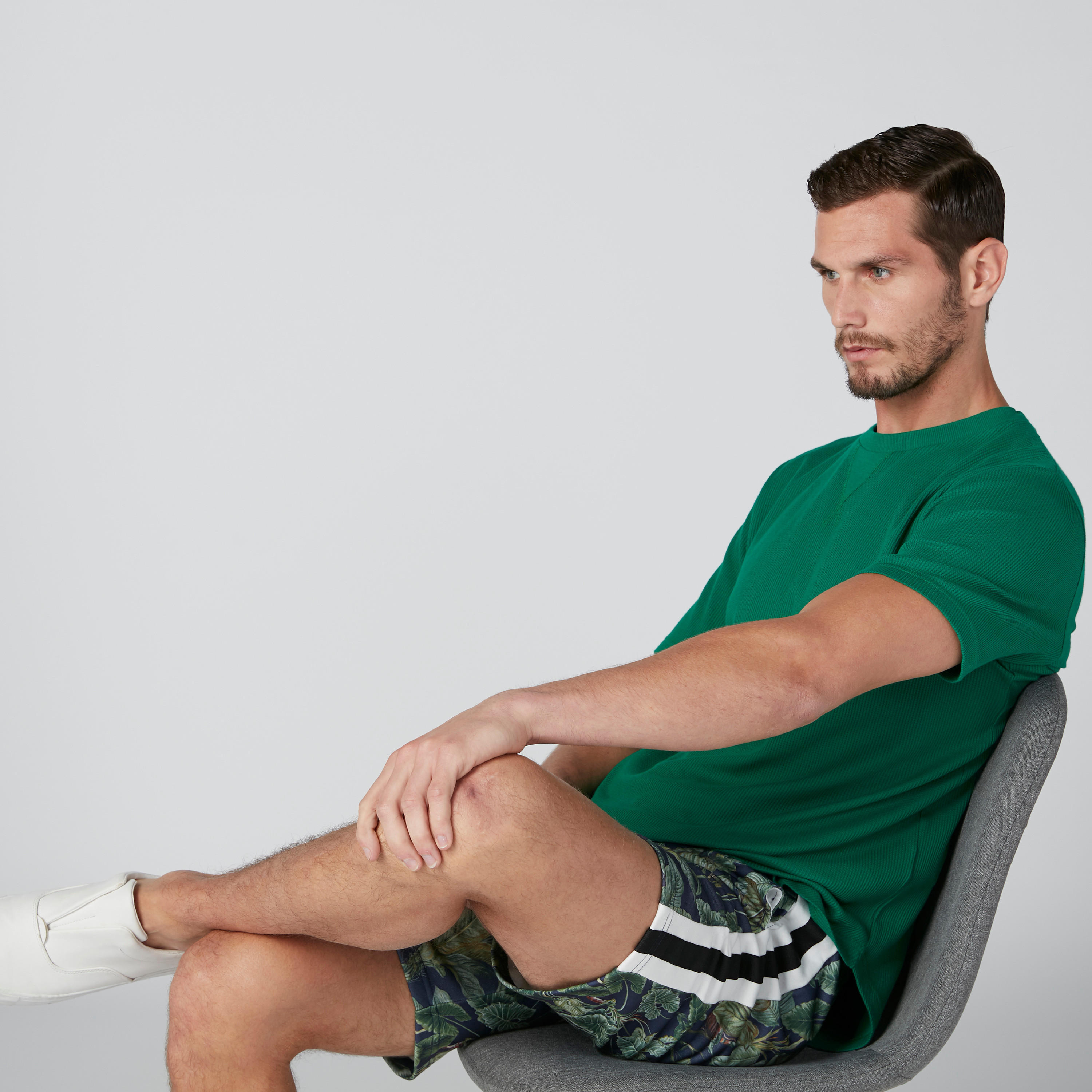Textured T-Shirt in Relaxed Fit with Short Sleeves-men-clothing-tshirtsandpolos-tshirts-image-4