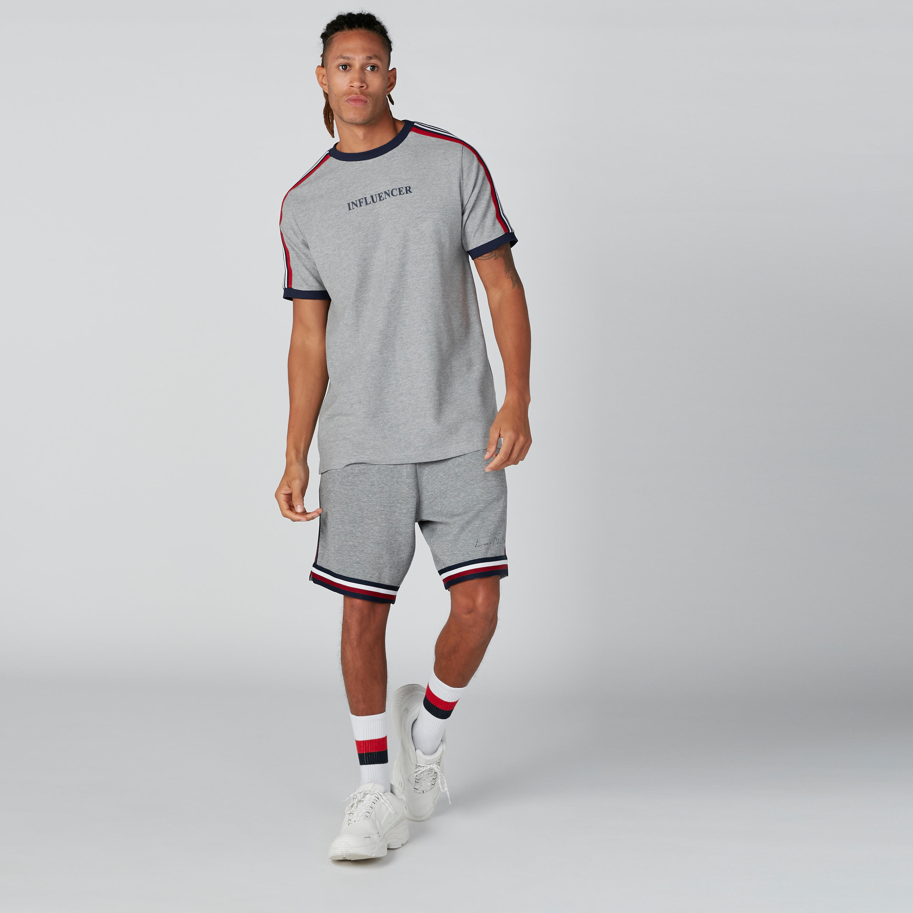 Printed T-Shirt in Relaxed Fit with Tape Detail-men-clothing-tshirtsandpolos-tshirts-image-3