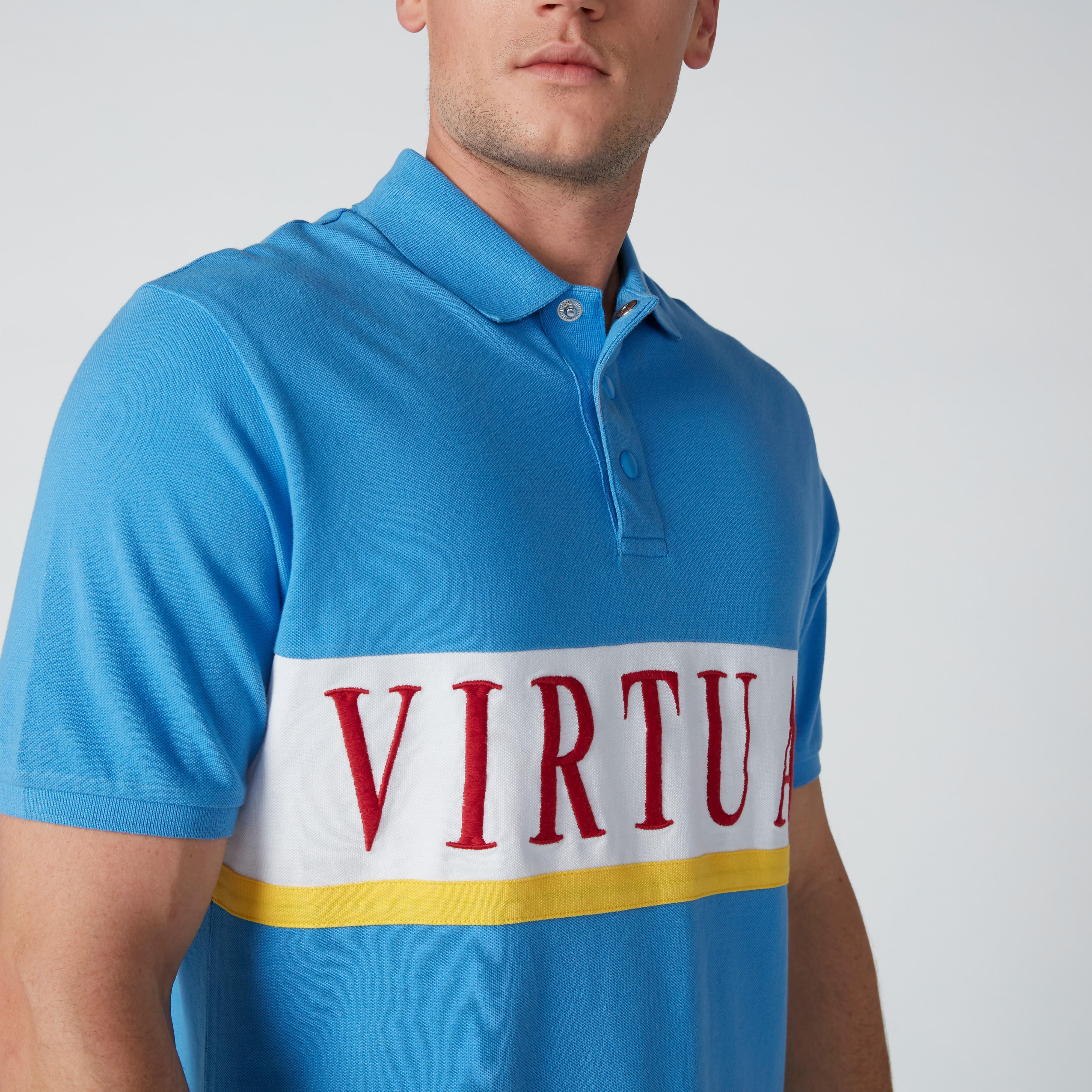 تيشيرت مطرز بياقة بولو وأكمام قصيرة وطبعات-men-clothing-tshirtsandpolos-polos-image-4