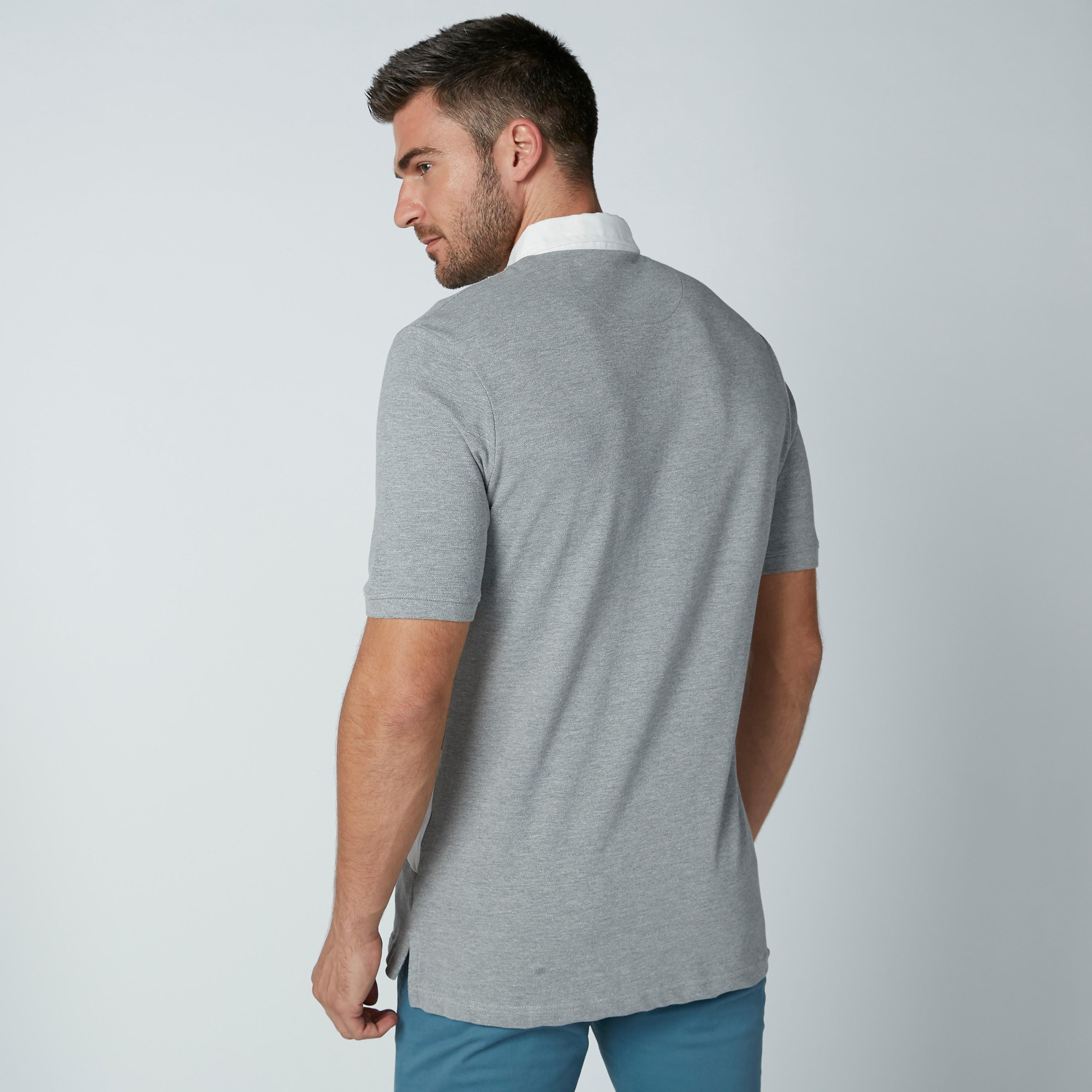 تيشيرت فضفاض بياقة بولو وأكمام قصيرة وطبعات-men-clothing-tshirtsandpolos-polos-image-3