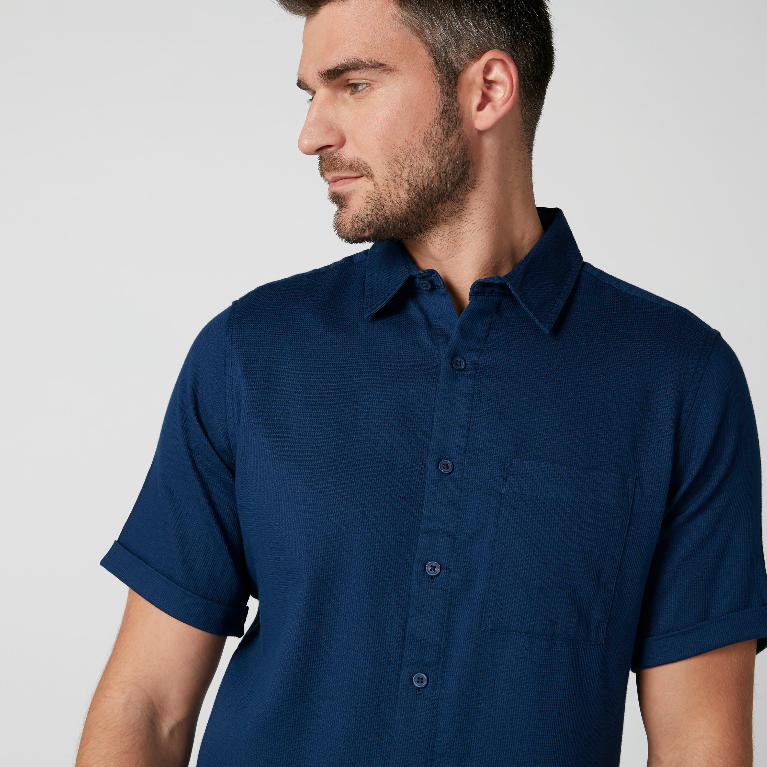 قميص بأكمام قصيرة وأزرار-men-clothing-shirts-image-1
