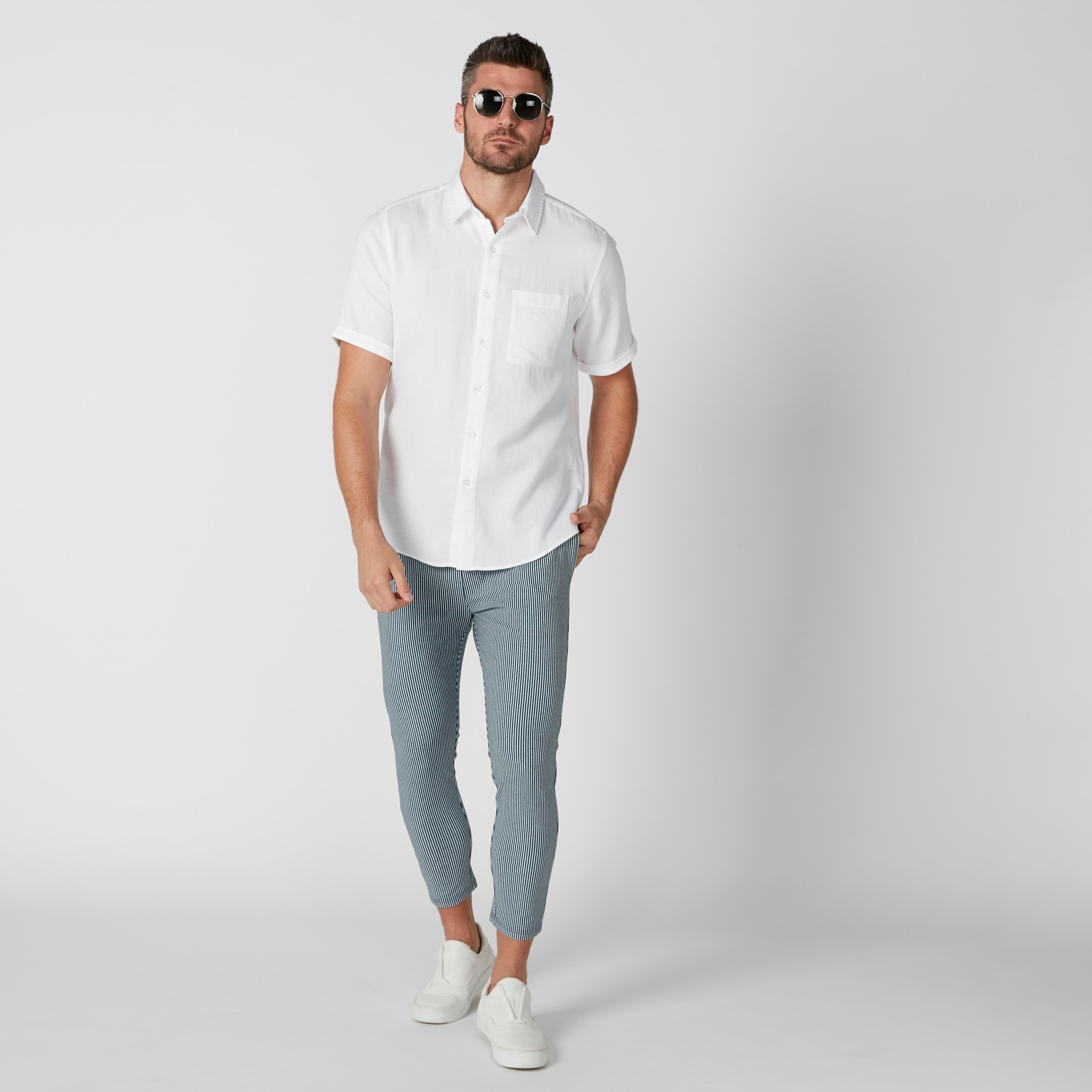 قميص بأكمام قصيرة وأزرار-men-clothing-shirts-image-6