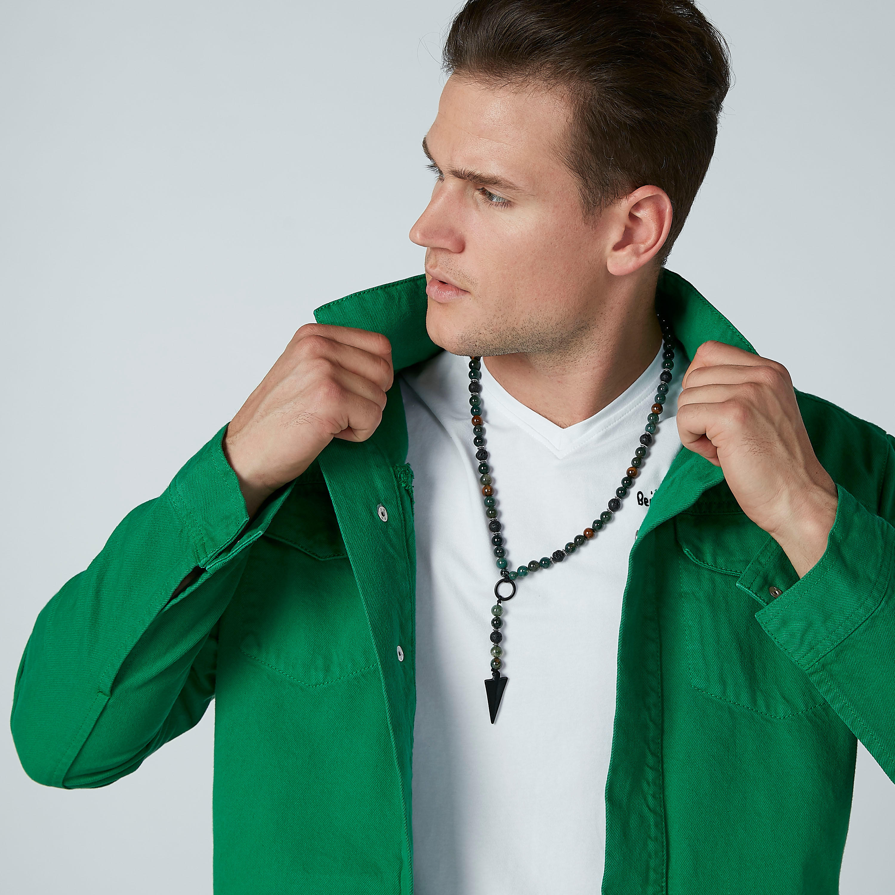 Solid Denim Jacket with Long Sleeves and Pocket Detail-men-clothing-jacketsandblazers-jackets-image-2