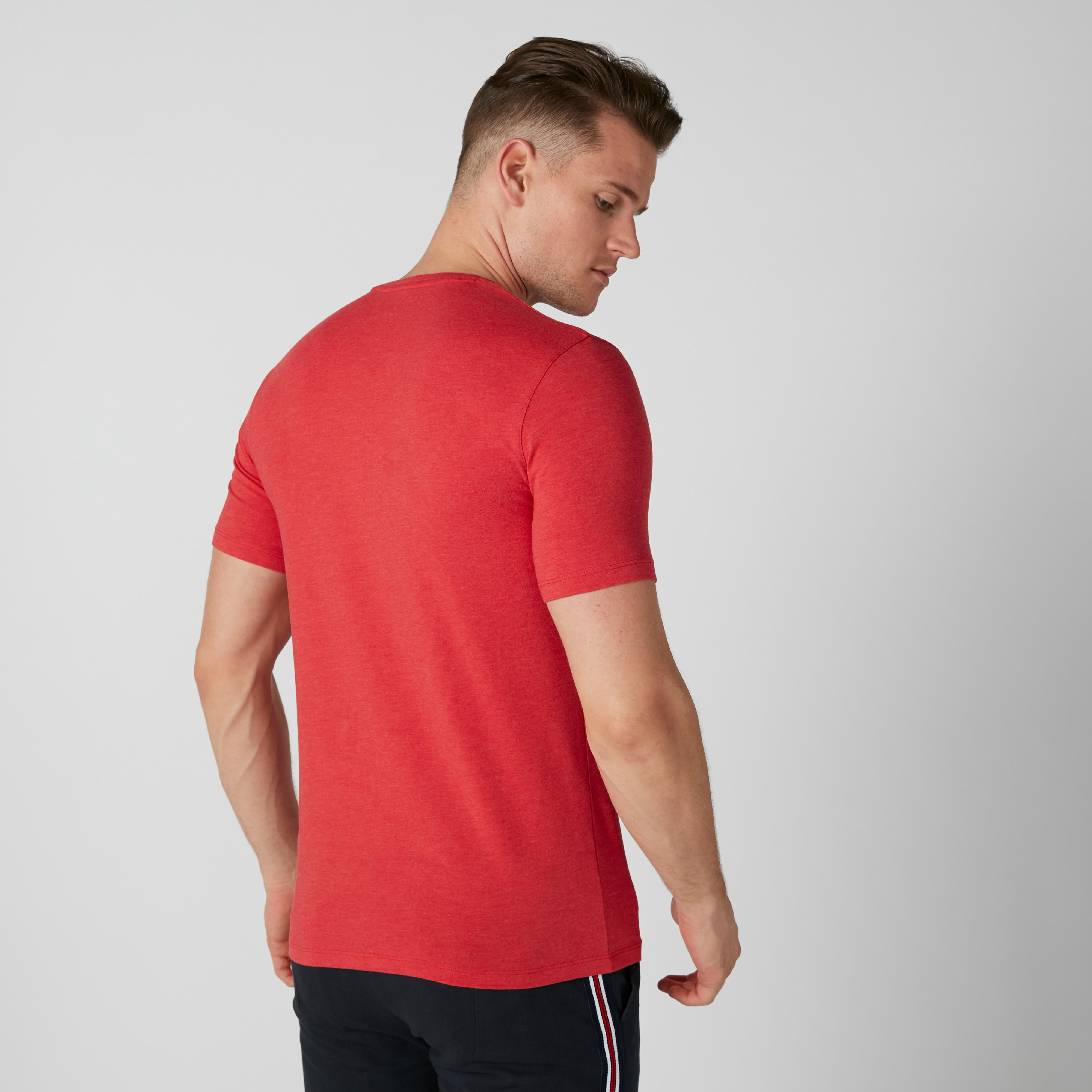 تيشيرت بأكمام قصيرة وياقة V-men-clothing-tshirtsandpolos-tshirts-image-1