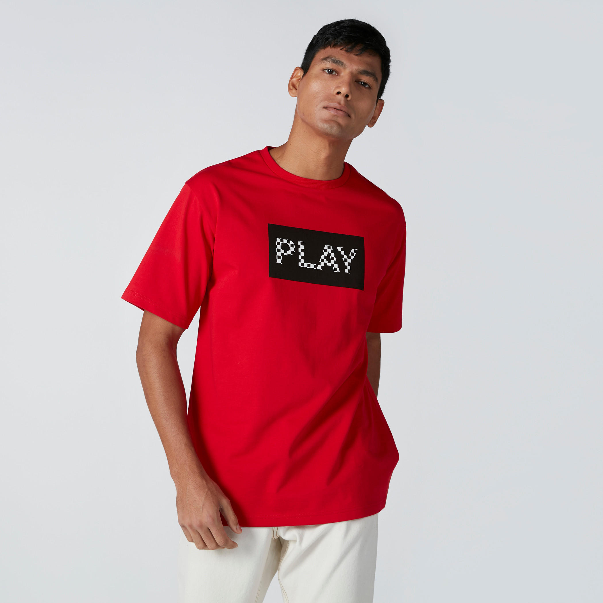 Play Printed Round Neck T-Shirt with Short Sleeves-men-clothing-tshirtsandpolos-tshirts-image-3