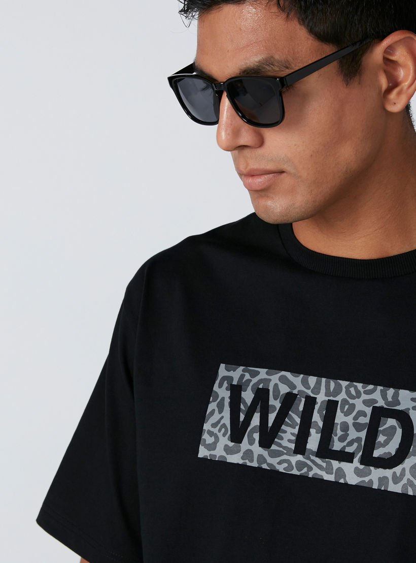Wild Printed Round Neck T-Shirt with Short Sleeves-men-clothing-tshirtsandpolos-tshirts-image-4