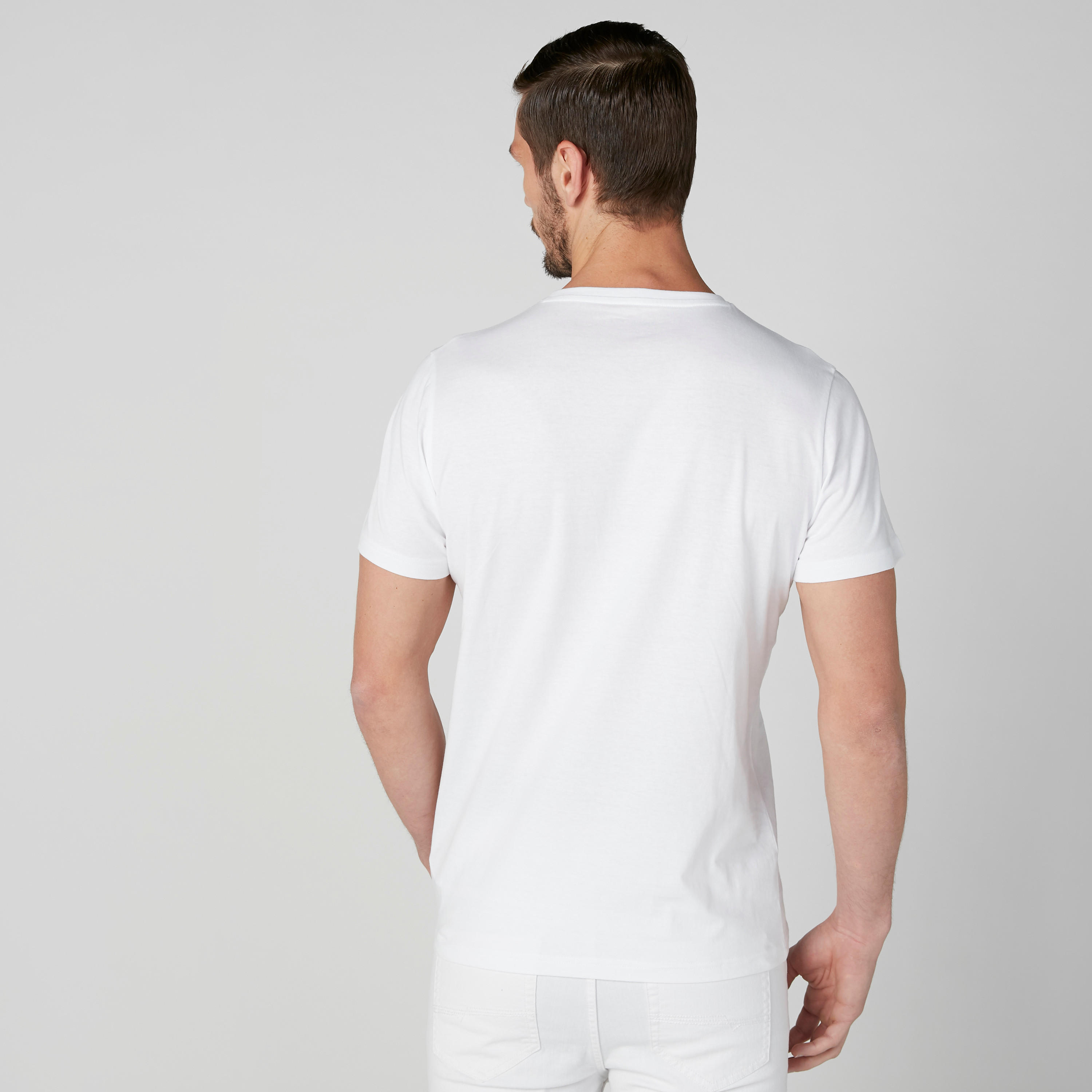 Printed T-shirt with Round Neck and Short Sleeves-men-clothing-tshirtsandpolos-tshirts-image-2