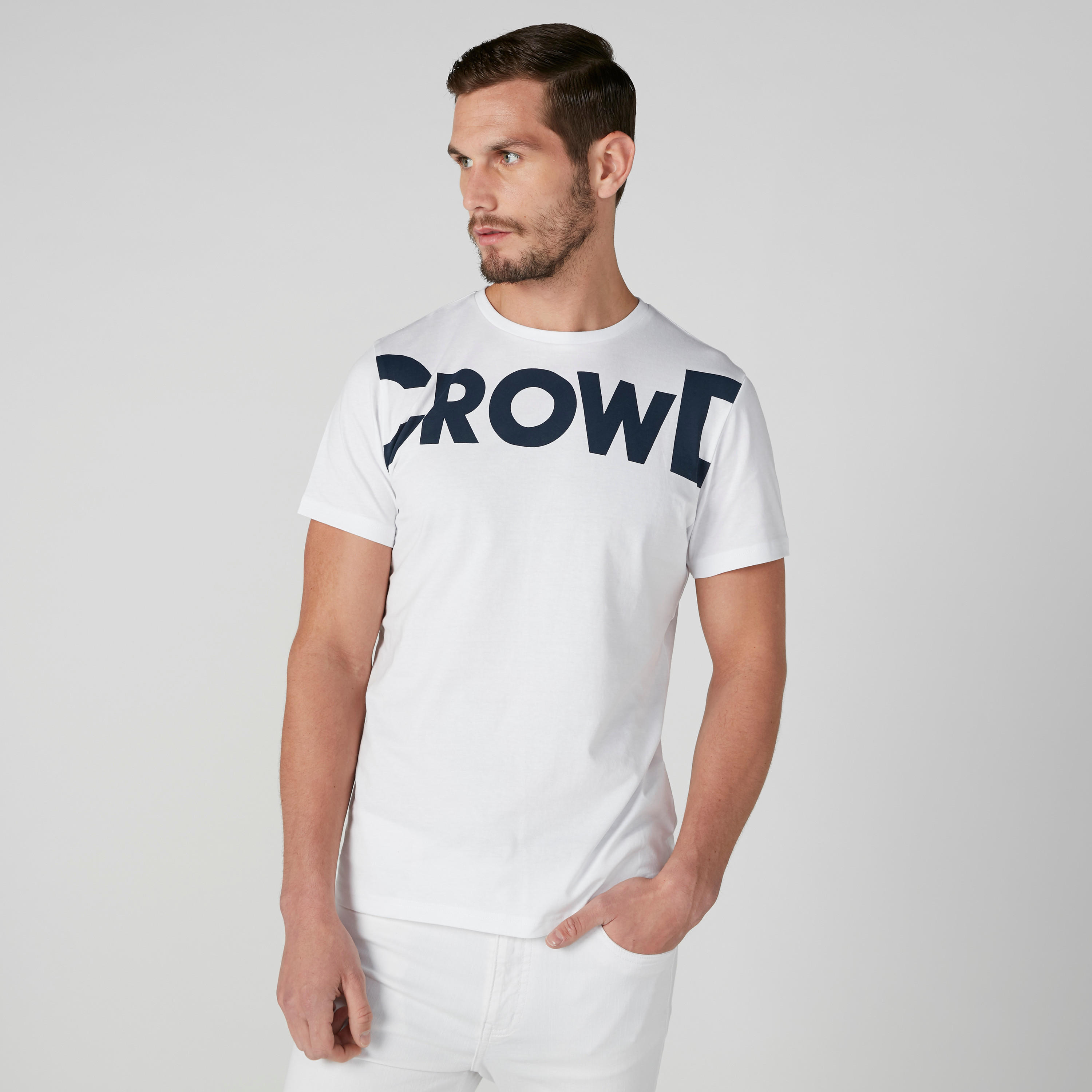 Printed T-shirt with Round Neck and Short Sleeves-men-clothing-tshirtsandpolos-tshirts-image-3