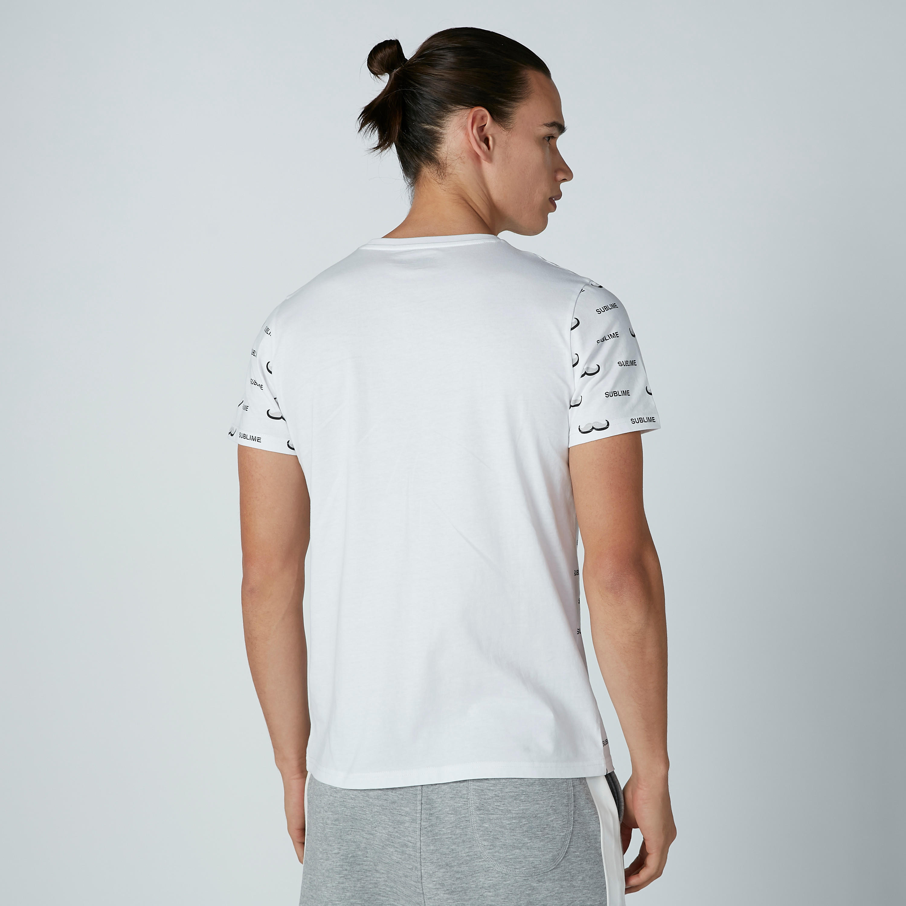 Printed Round Neck T-shirt with Short Sleeves-men-clothing-tshirtsandpolos-tshirts-image-2