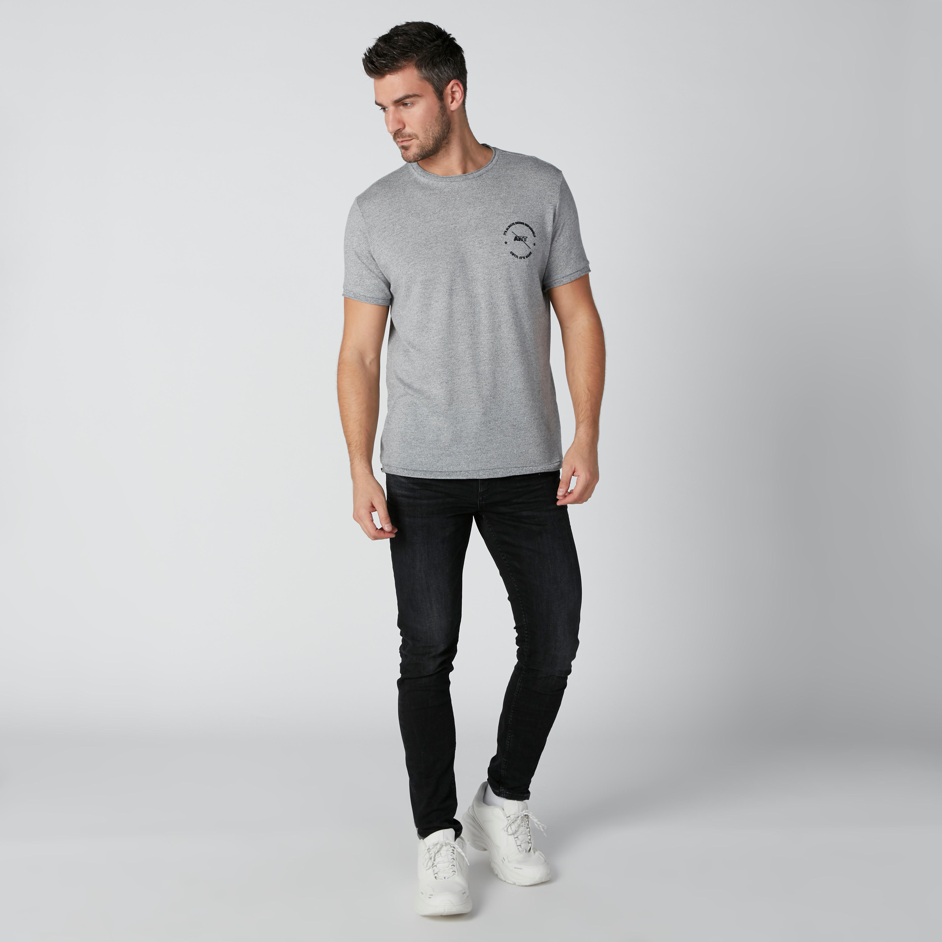 Printed T-Shirt with Short Sleeves-men-clothing-tshirtsandpolos-tshirts-image-1