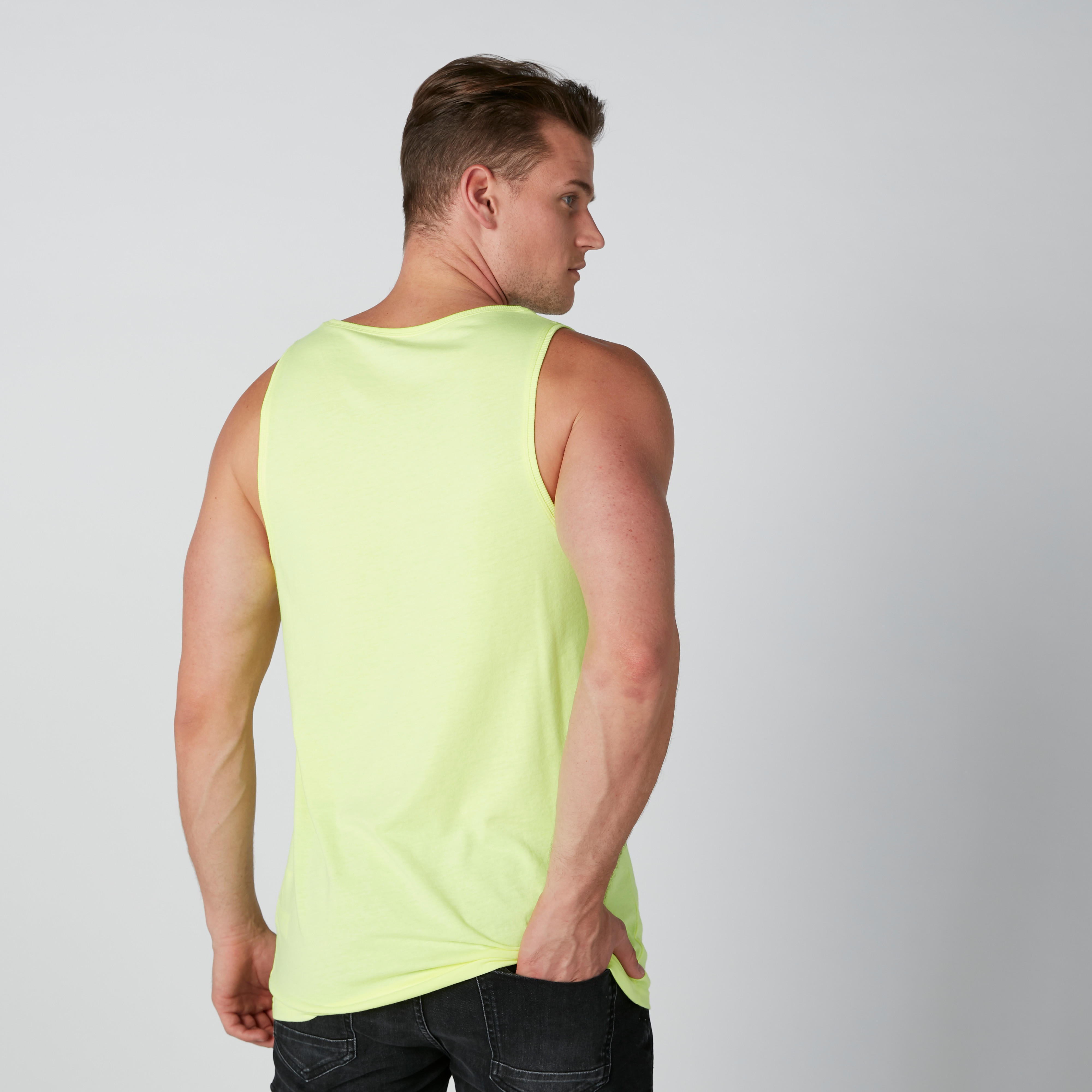 Text Printed Sleeveless T-Shirt with Round Neck-men-clothing-tshirtsandpolos-tshirts-image-2