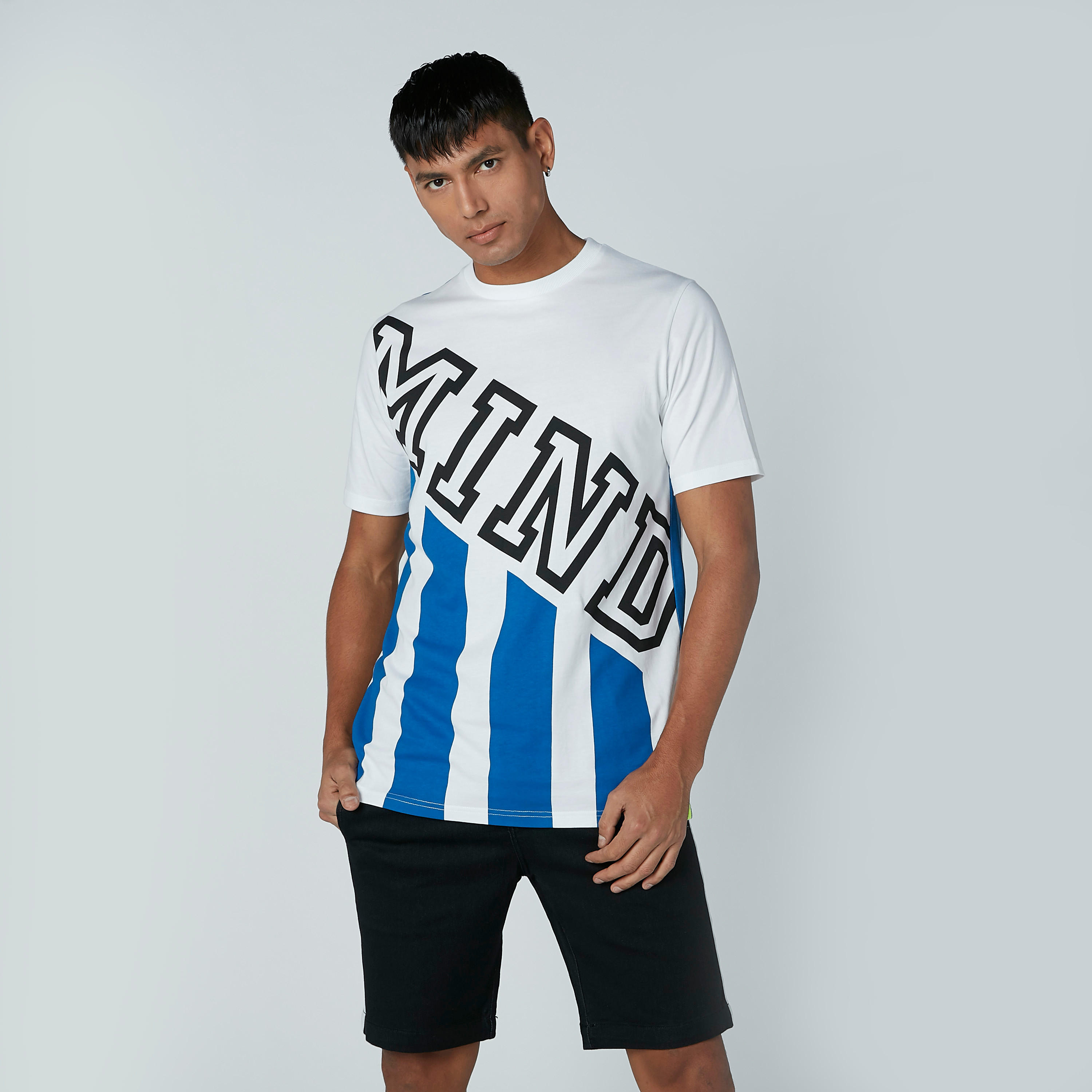 Printed T-shirt with Crew Neck and Short Sleeves-men-clothing-tshirtsandpolos-tshirts-image-2