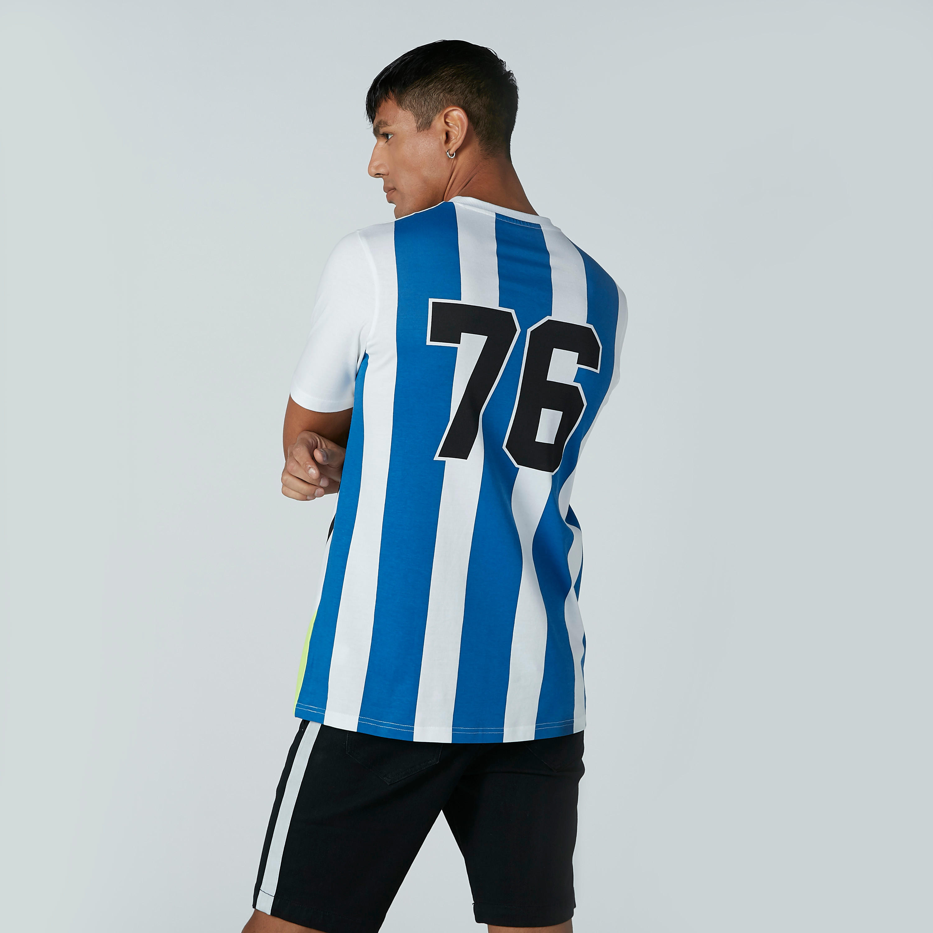 Printed T-shirt with Crew Neck and Short Sleeves-men-clothing-tshirtsandpolos-tshirts-image-3