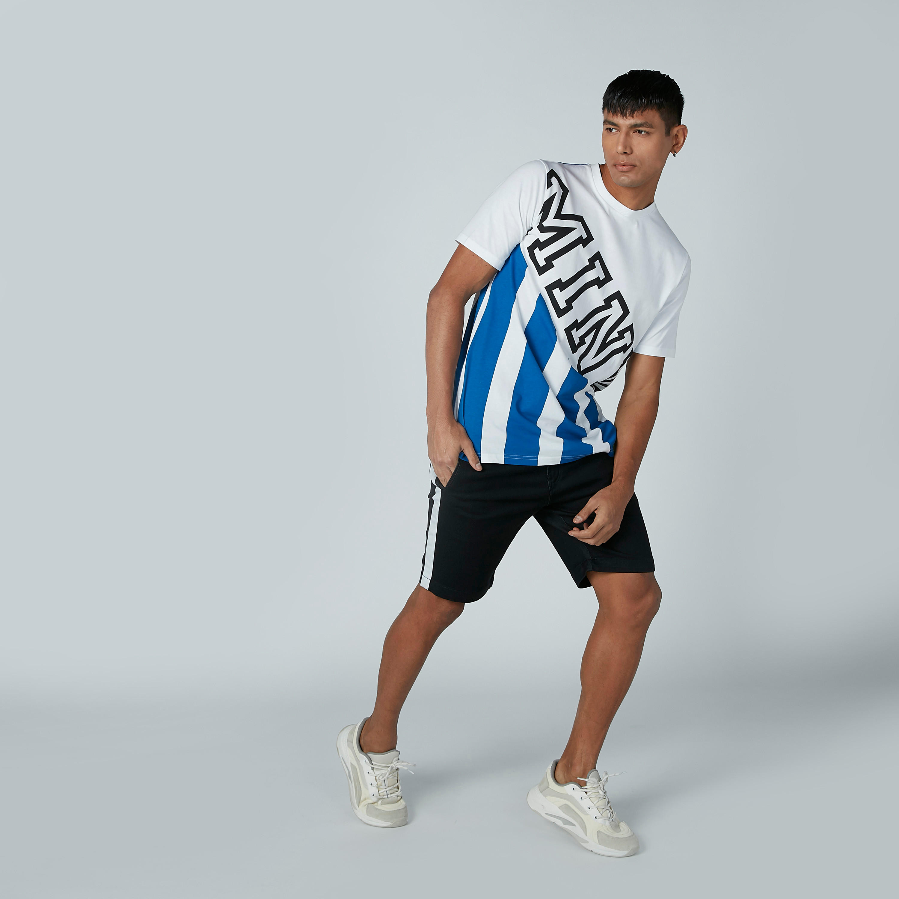 Printed T-shirt with Crew Neck and Short Sleeves-men-clothing-tshirtsandpolos-tshirts-image-4