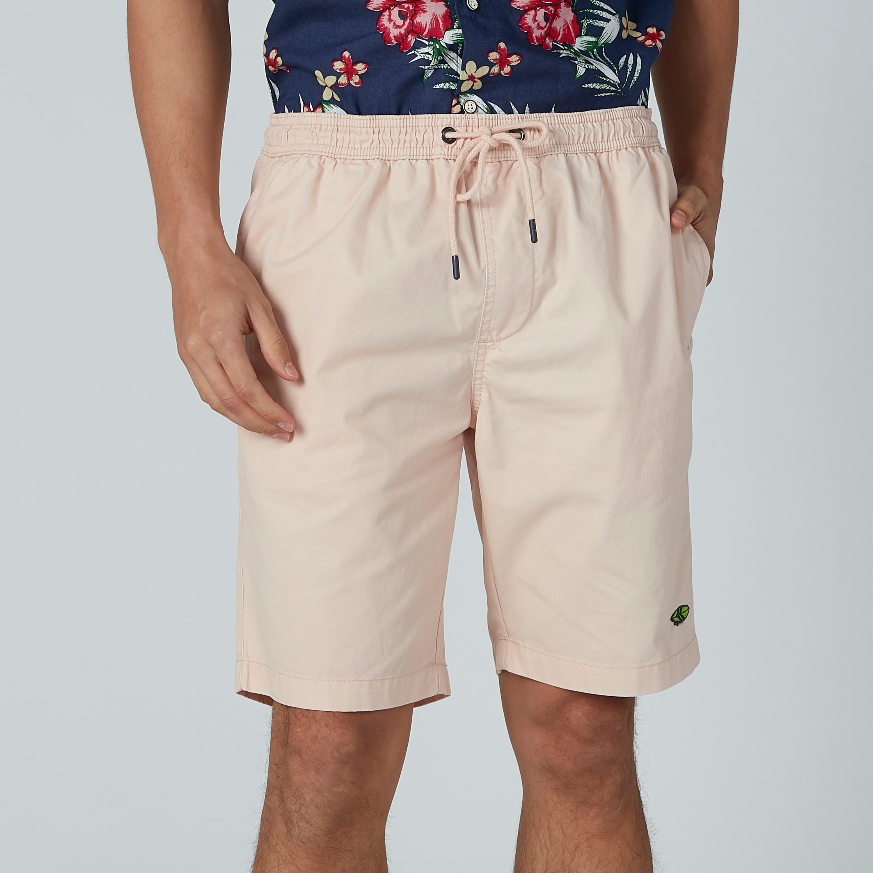 Solid Shorts with Pocket Detail and Drawstring-men-clothing-bottoms-shorts-image-2
