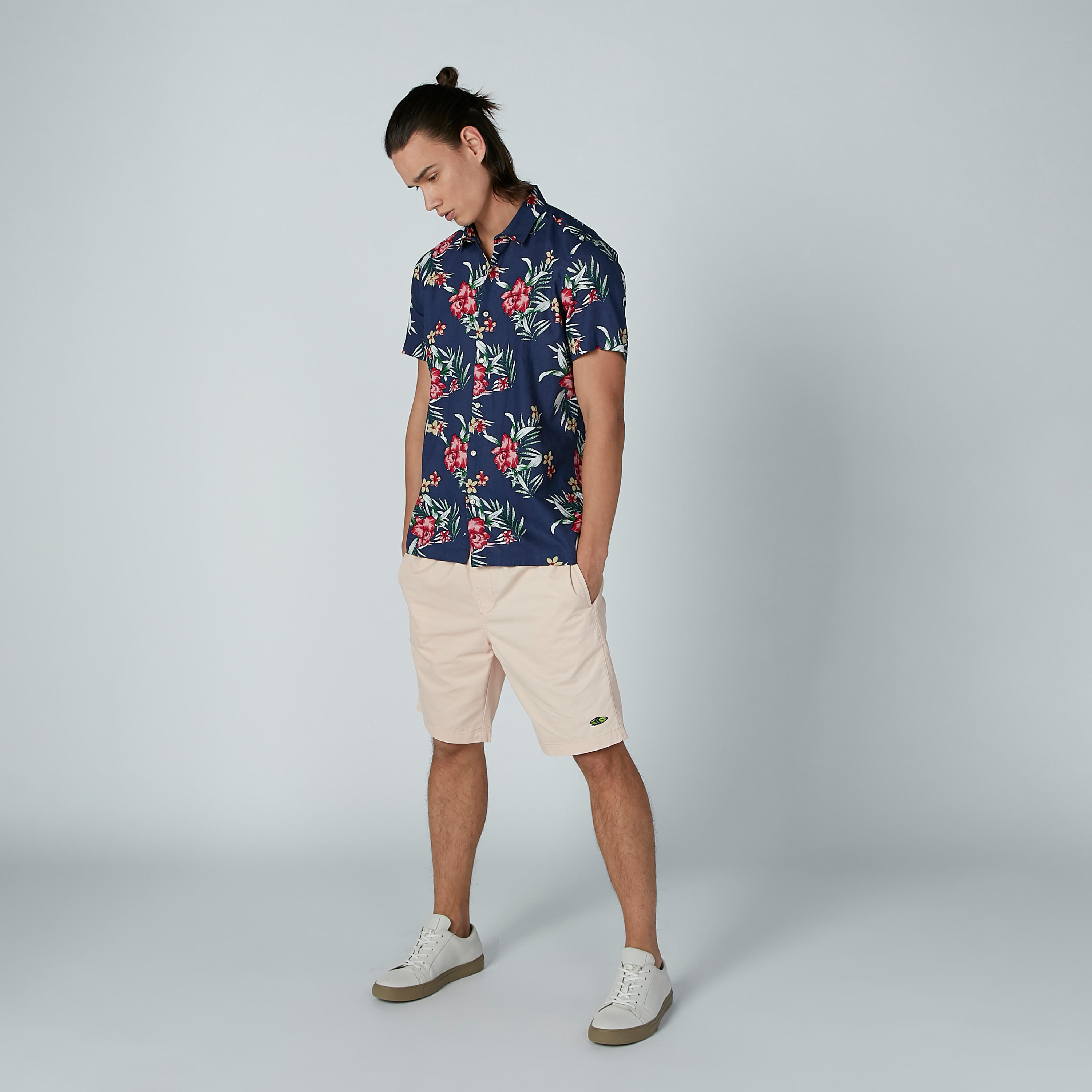 Solid Shorts with Pocket Detail and Drawstring-men-clothing-bottoms-shorts-image-3