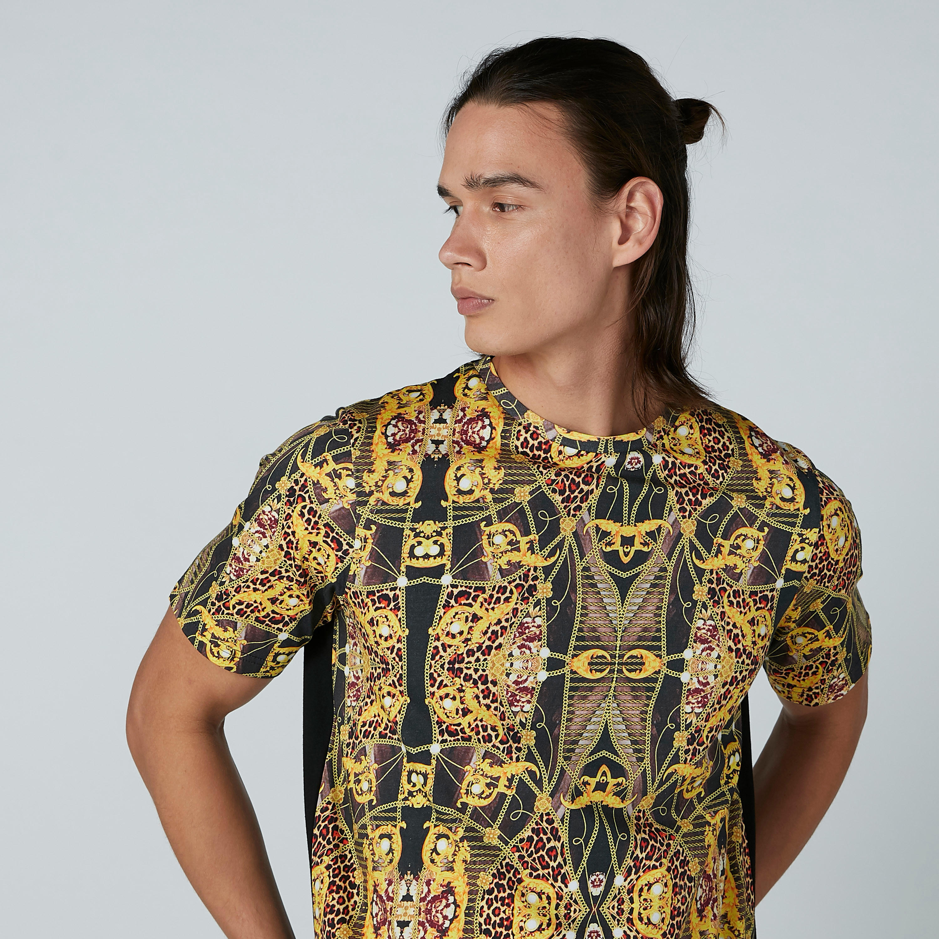 Printed T-Shirt with Short Sleeves-men-clothing-tshirtsandpolos-tshirts-image-4