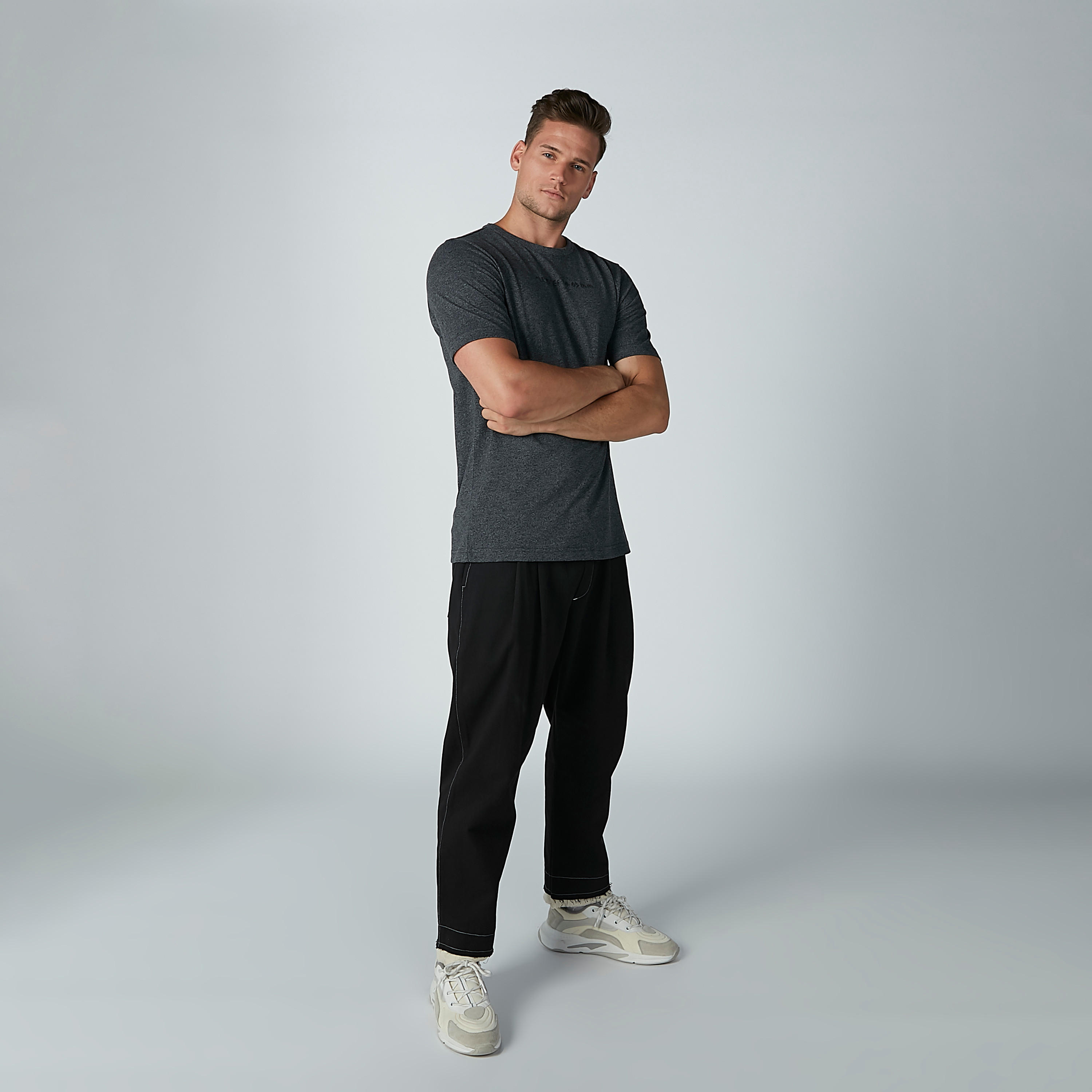Solid T-shirt with Short Sleeves and Round Neck-men-clothing-tshirtsandpolos-tshirts-image-4