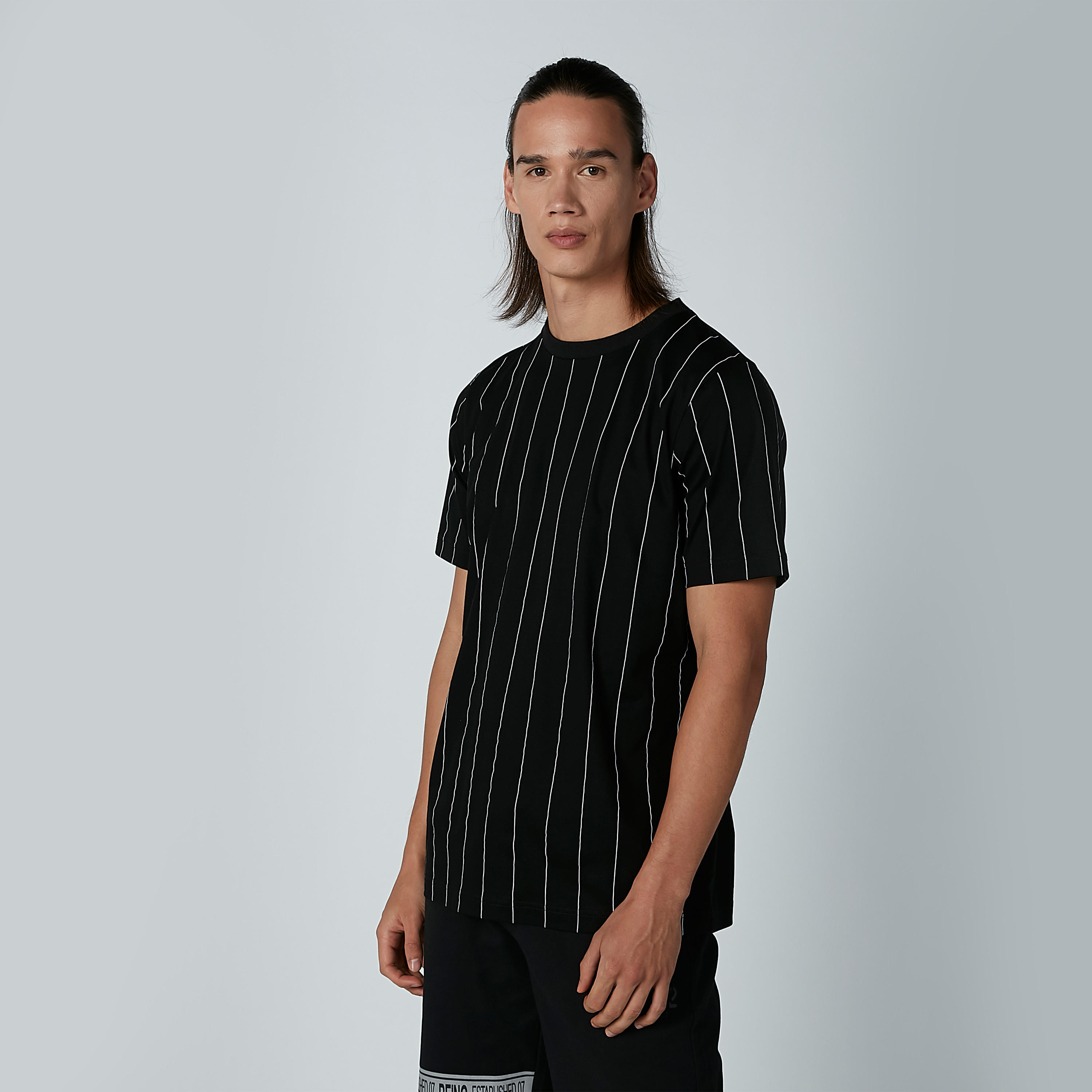 Striped T-shirt with Short Sleeves and Round Neck-men-clothing-tshirtsandpolos-tshirts-image-3