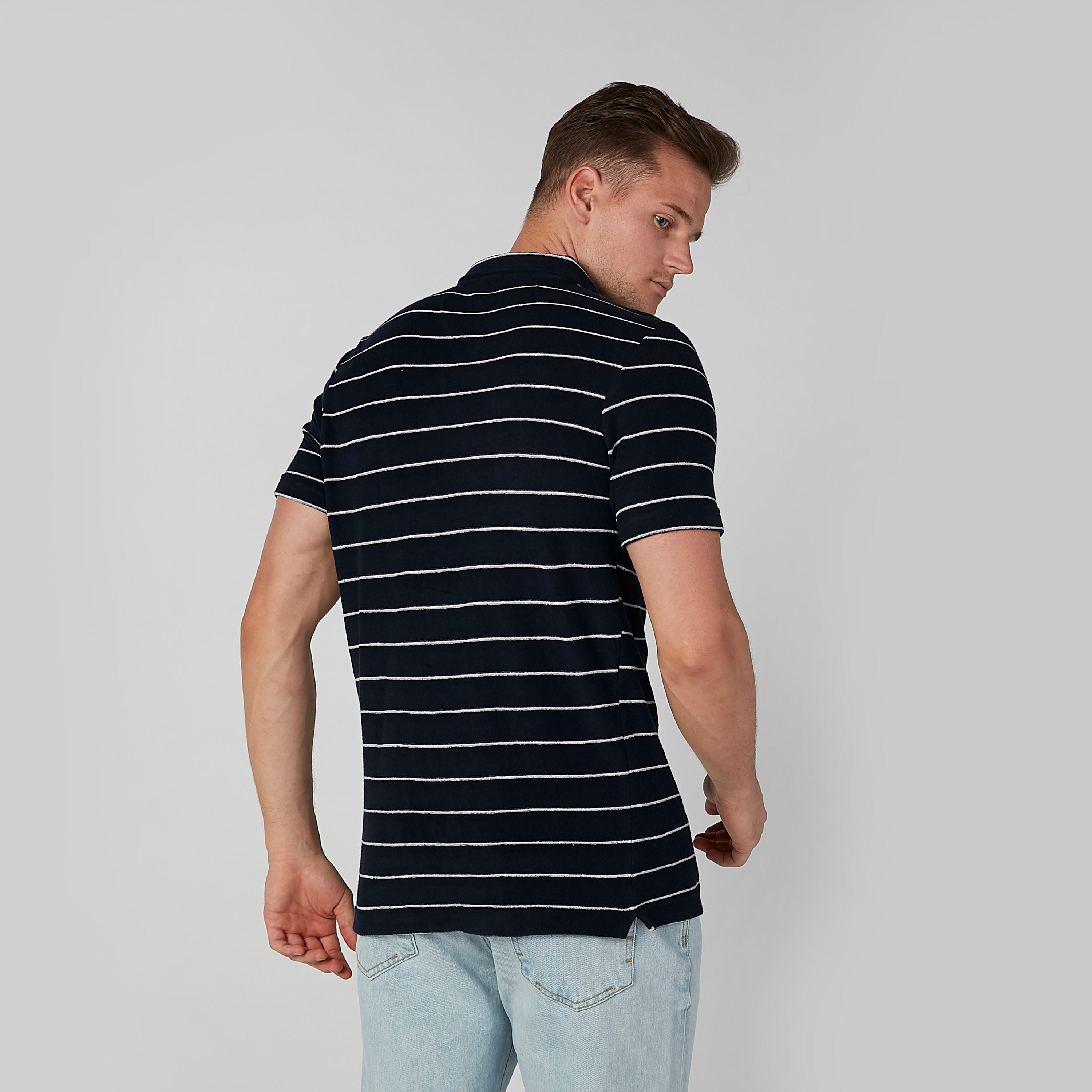 تيشيرت مقلّم بياقة بولو وأكمام قصيرة-men-clothing-tshirtsandpolos-tshirts-image-4