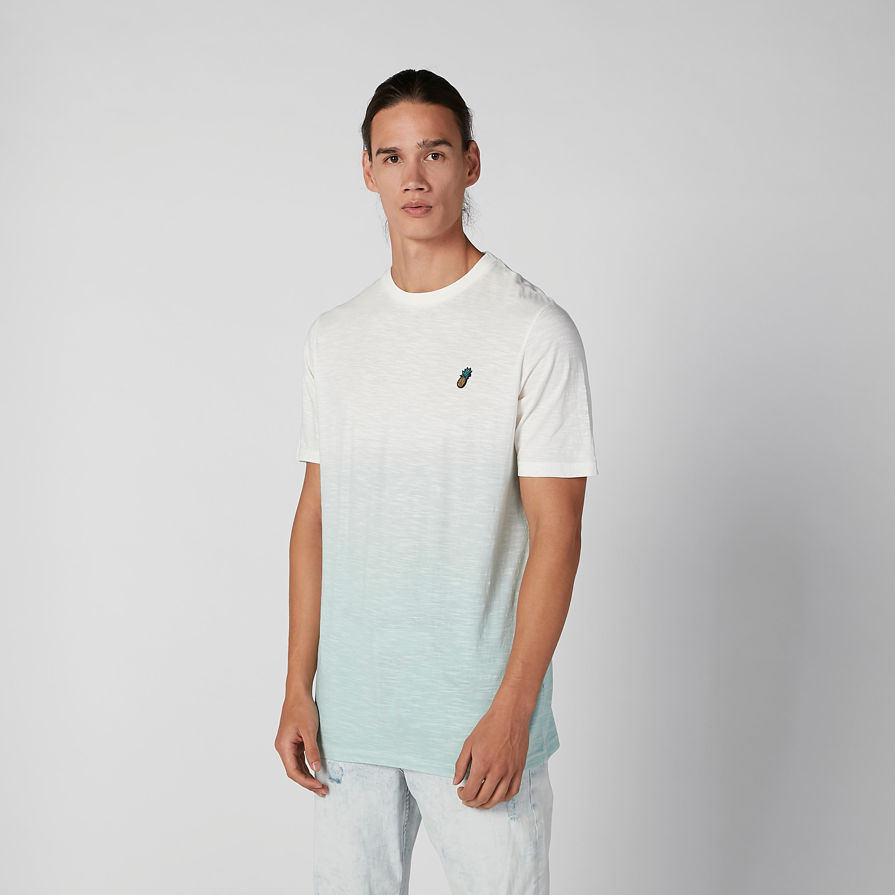 Textured T-shirt with Round Neck and Short Sleeves-men-clothing-tshirtsandpolos-tshirts-image-2