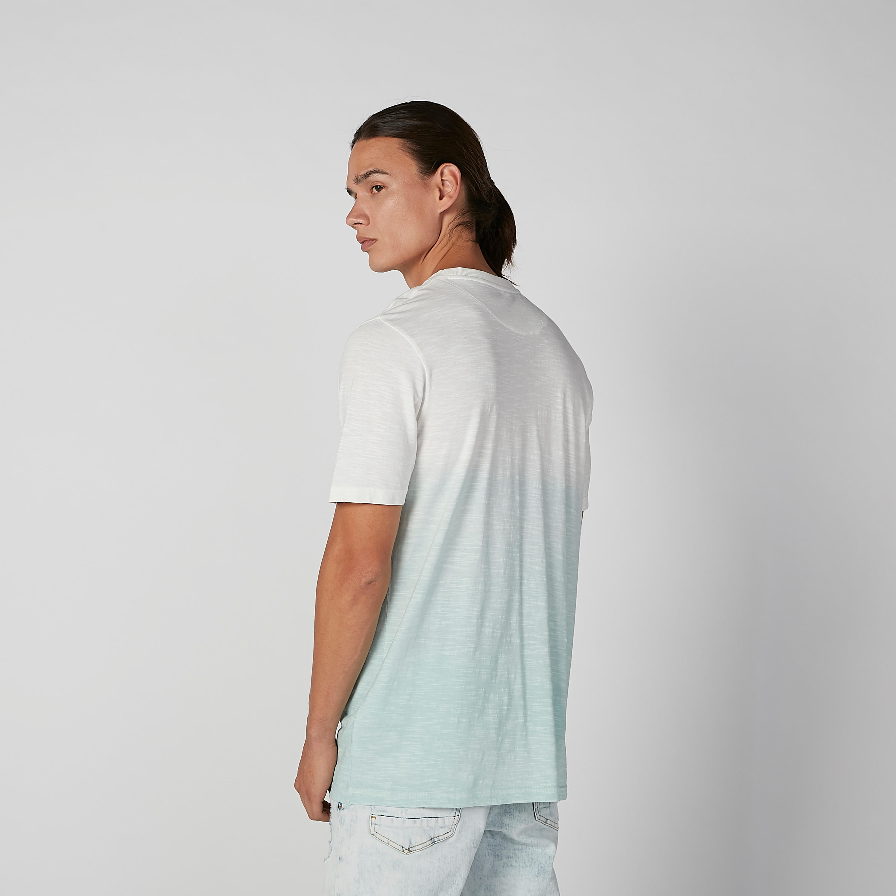 Textured T-shirt with Round Neck and Short Sleeves-men-clothing-tshirtsandpolos-tshirts-image-4