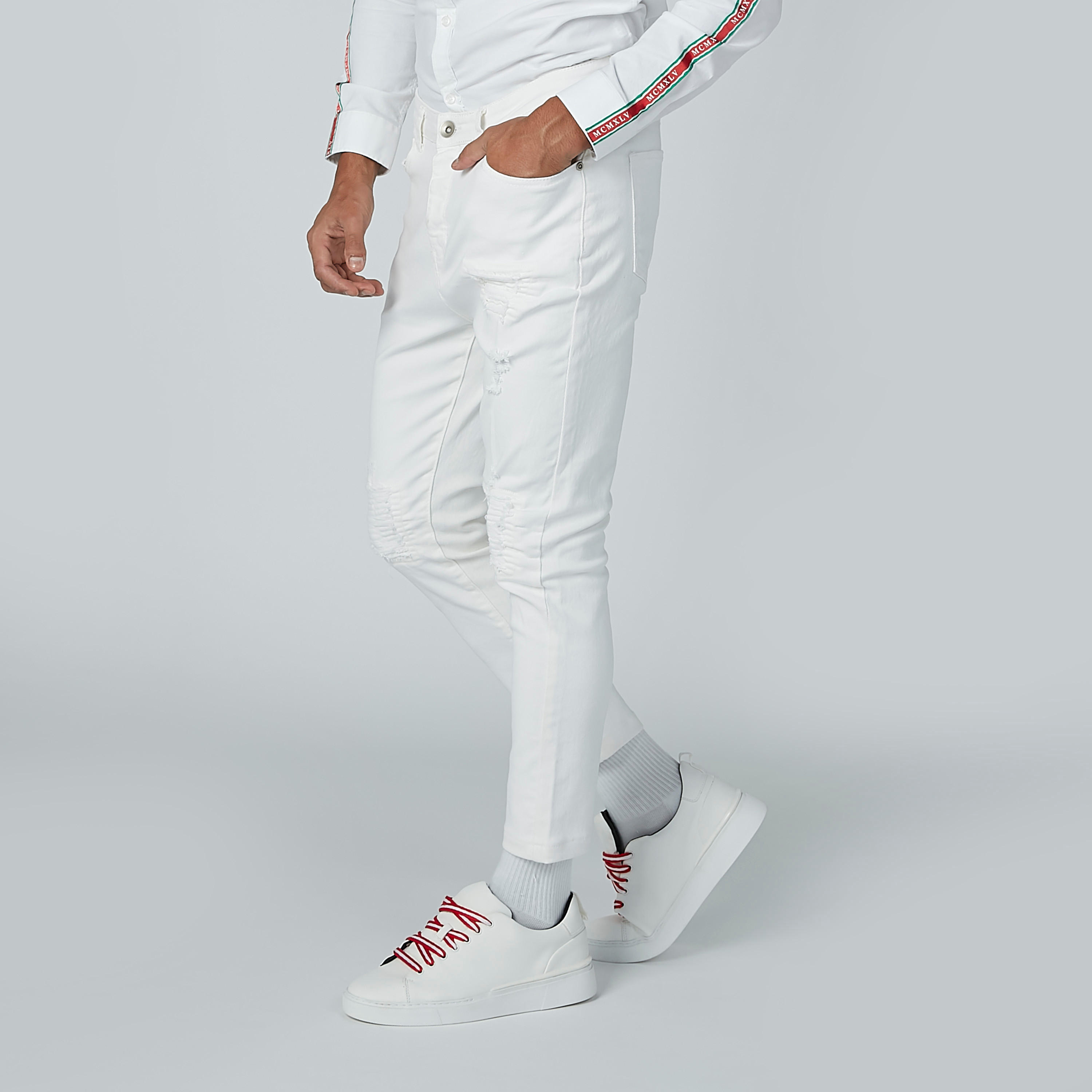 Ripped Denim Jeans with 5-Pockets and Button Closure-men-clothing-bottoms-jeans-image-4