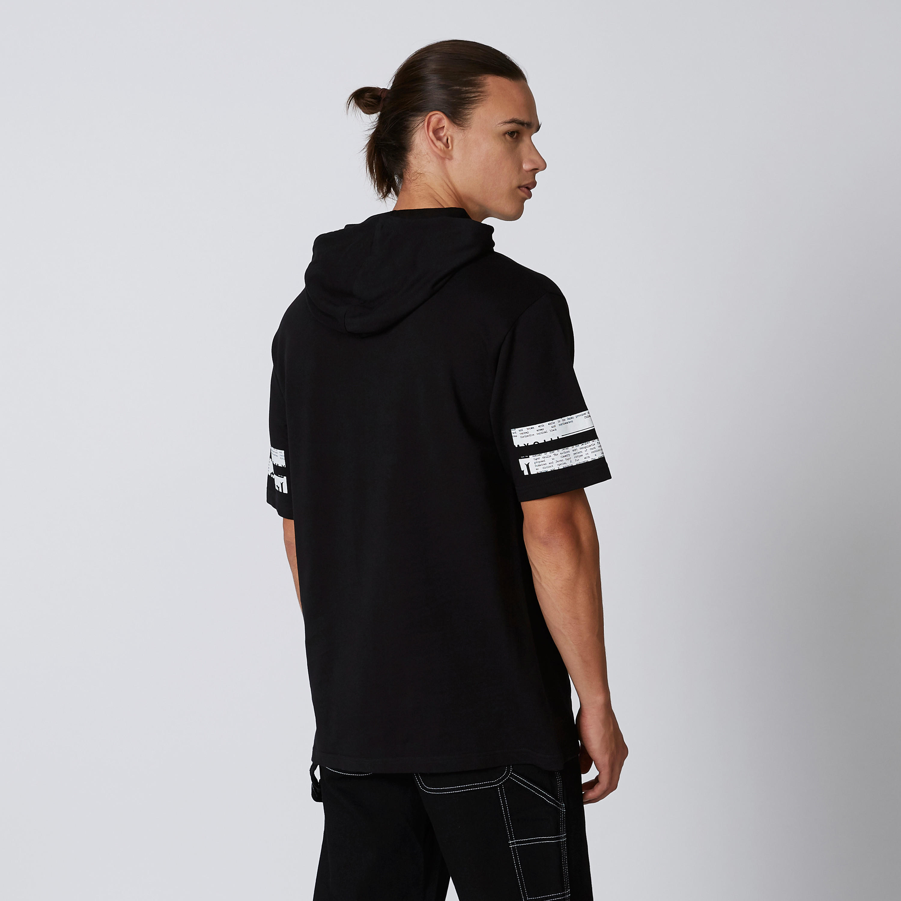 Printed T-shirt with Short Sleeves and Hood-men-clothing-tshirtsandpolos-tshirts-image-2