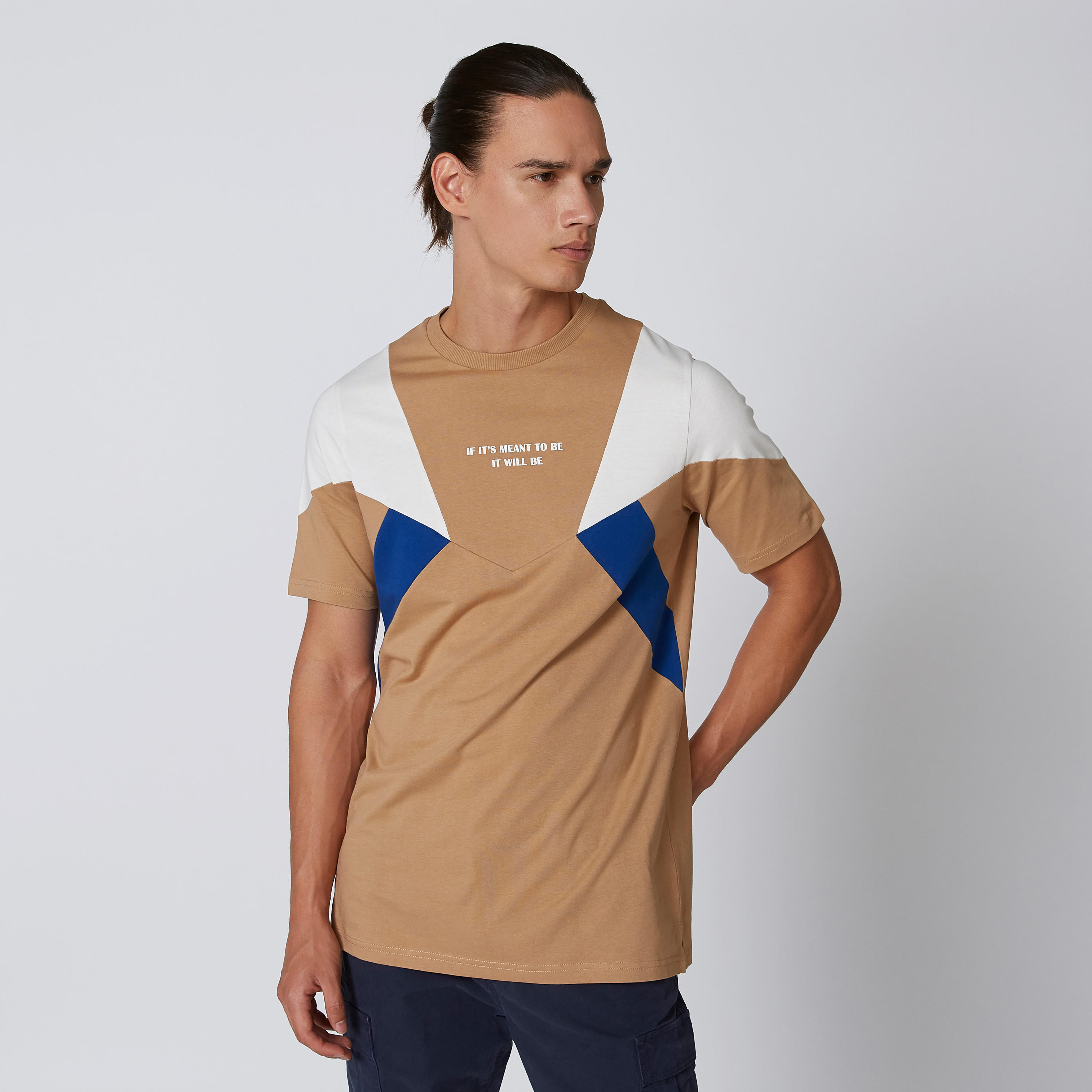 Printed T-shirt with Round Neck and Short Sleeves-men-clothing-tshirtsandpolos-tshirts-image-1
